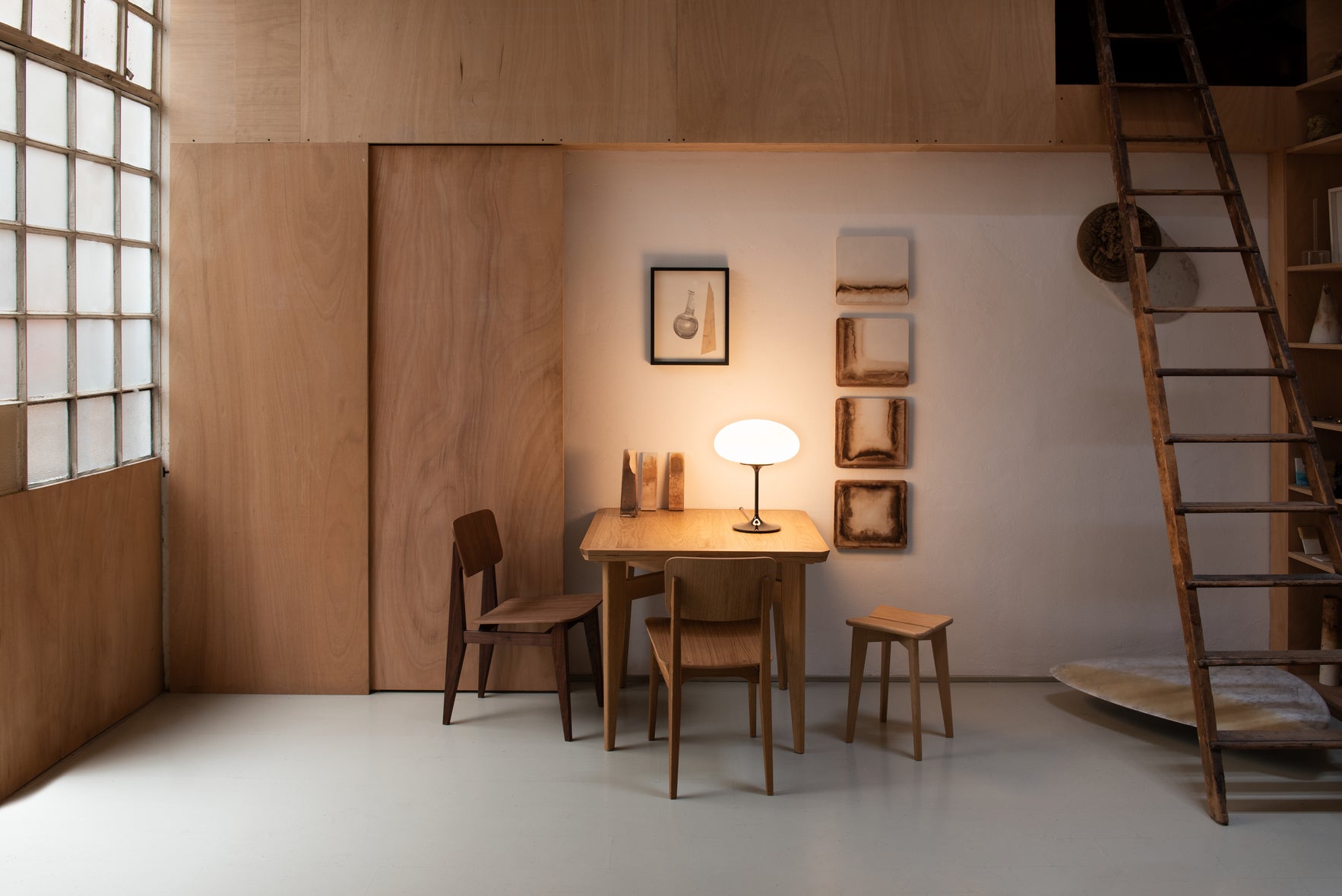 C-CHAIR black oak wood chair