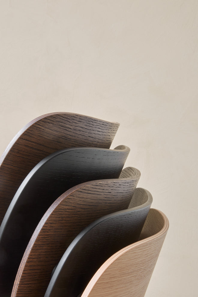 CO Chair black oak veneer with black base