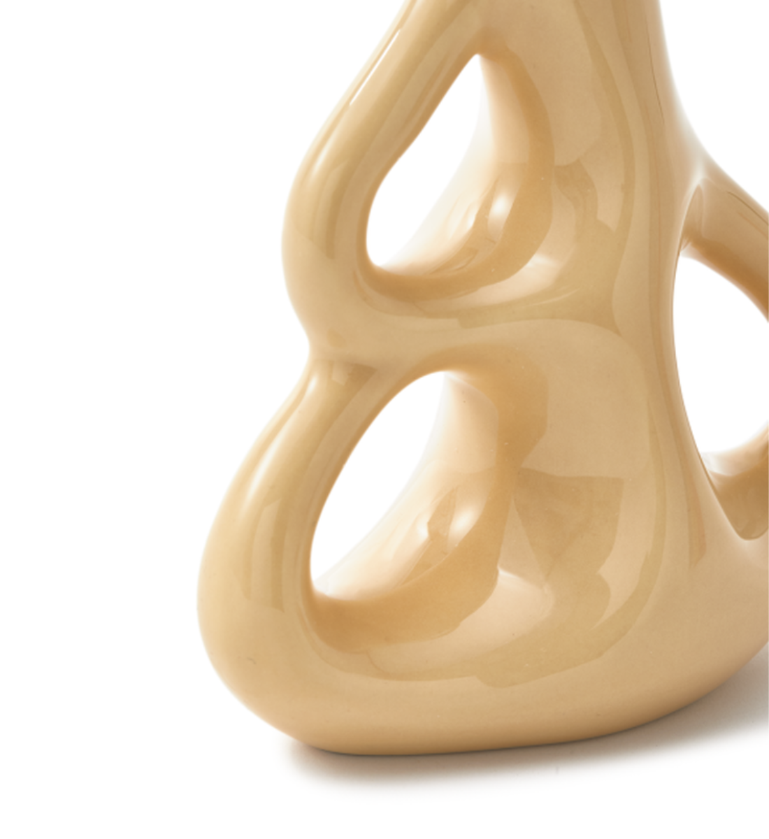 Váza TRI UŠI béžová