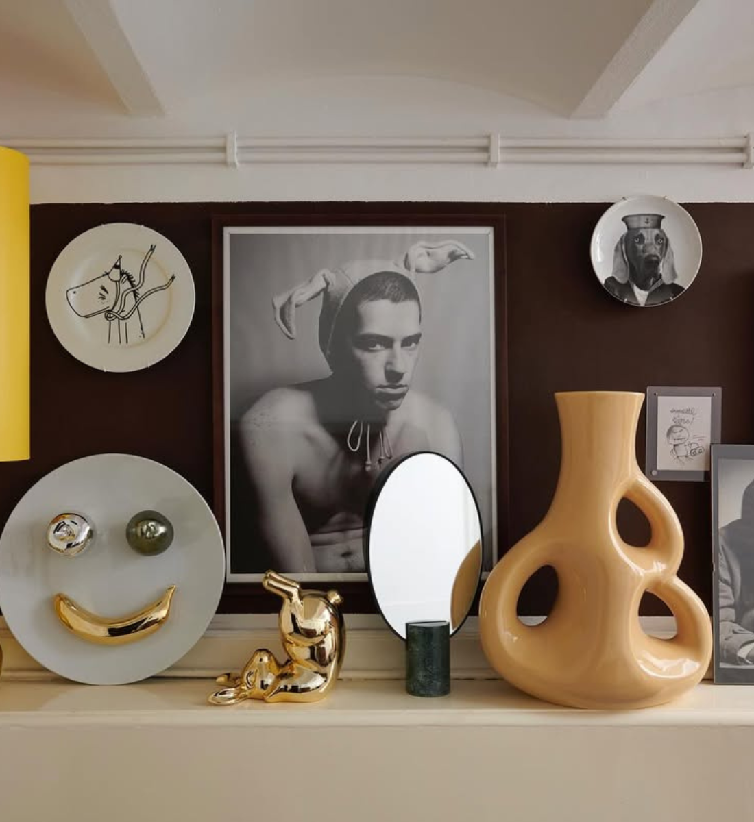 Váza TRI UŠI béžová