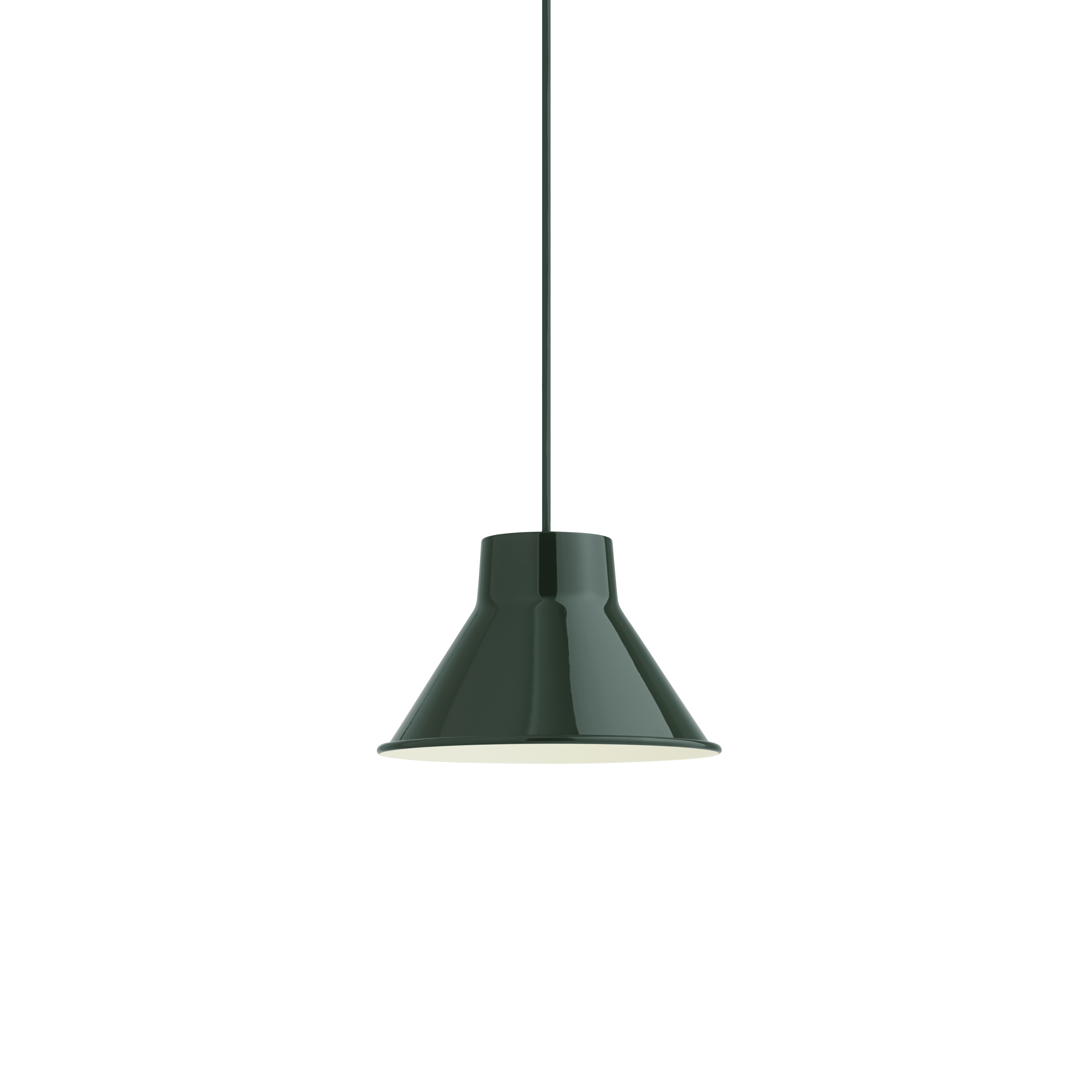 Závesná lampa TOP tmavozelená