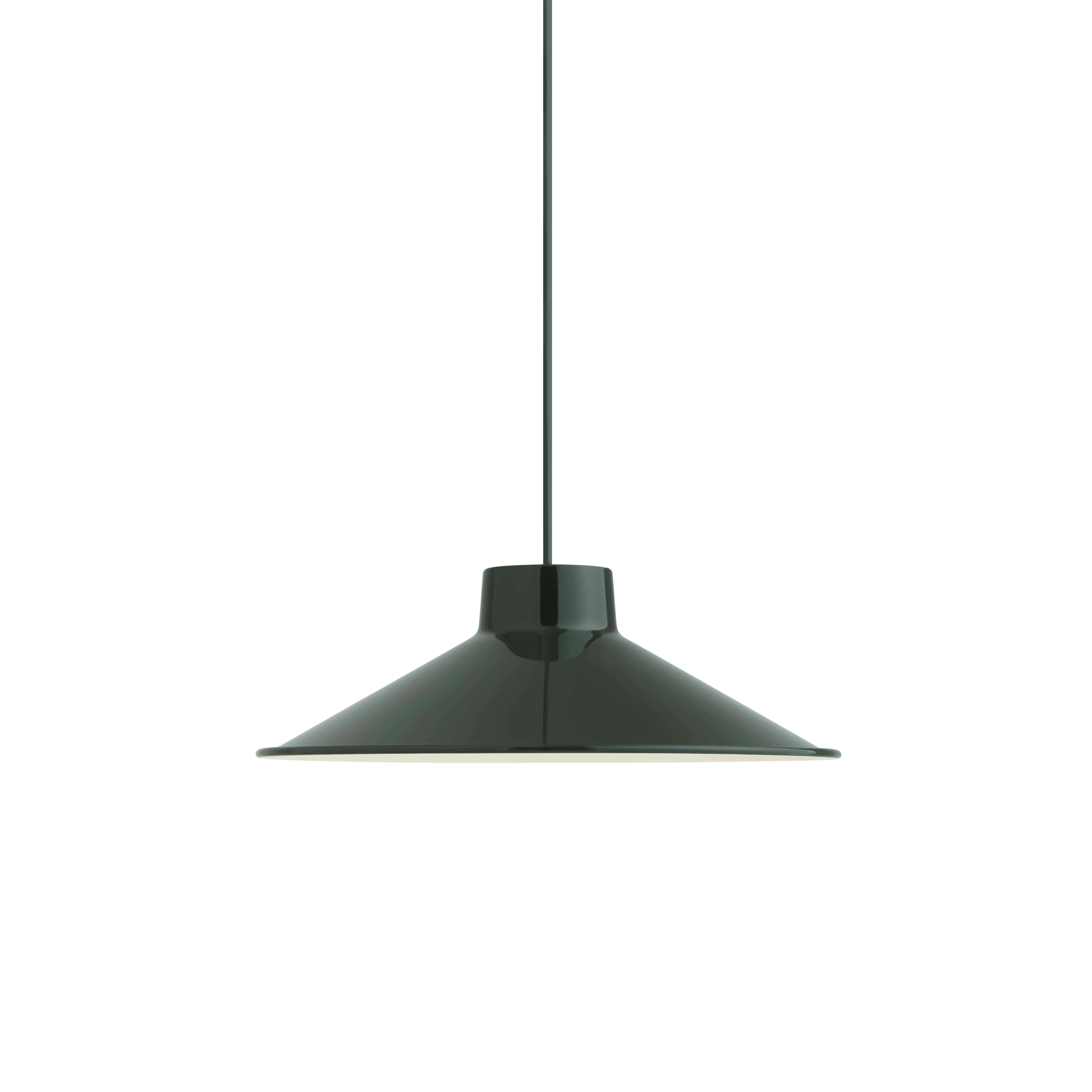 Závesná lampa TOP tmavozelená