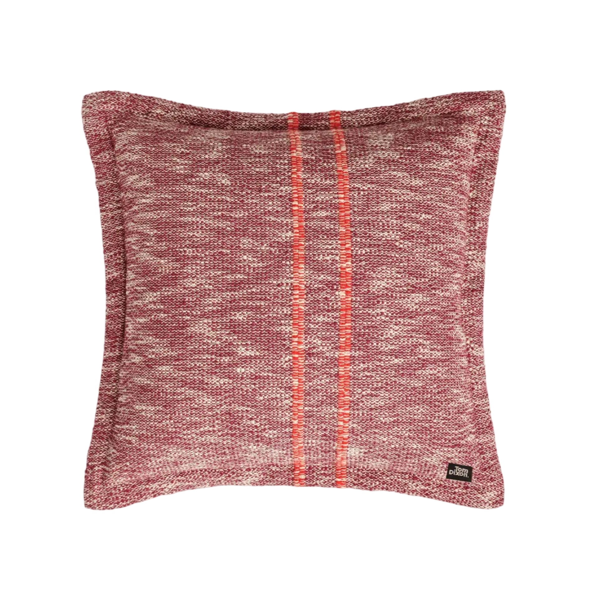 Vankúš TRACK burgundský s oranžovou