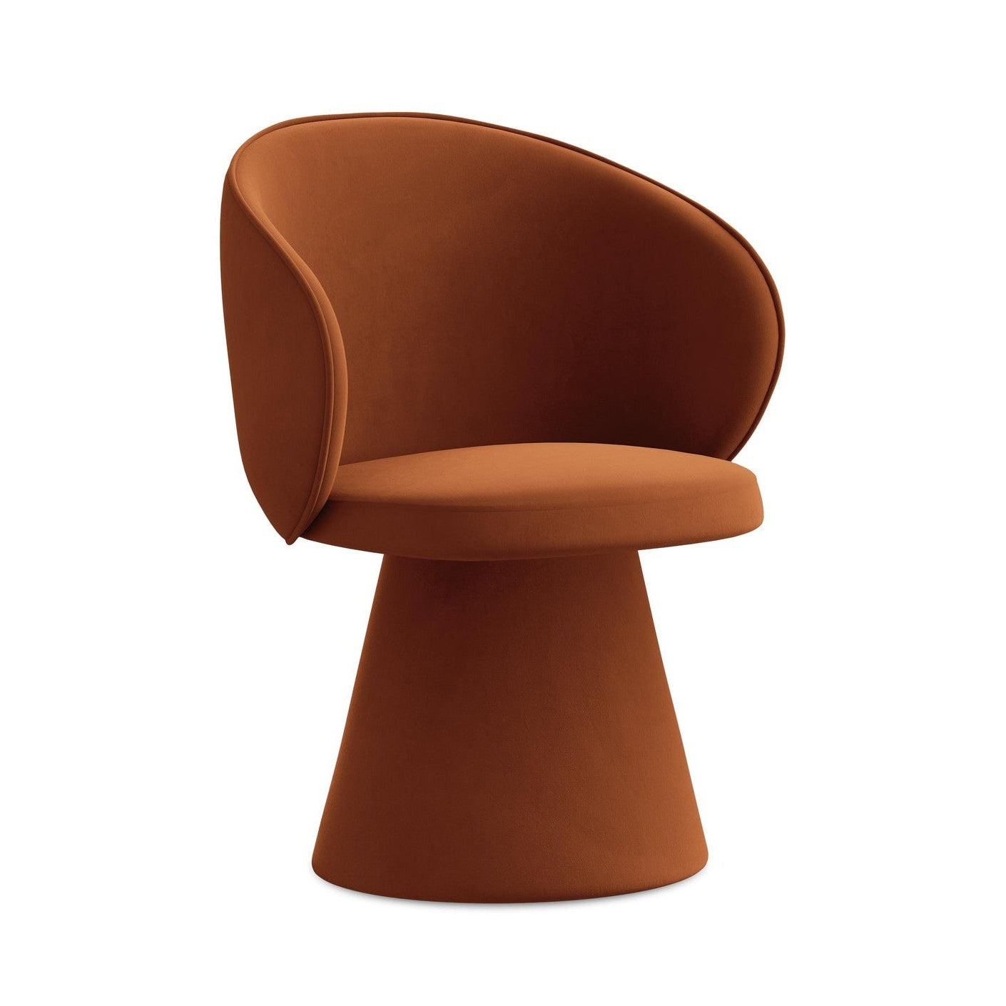 Sametová stolička UALA terakota