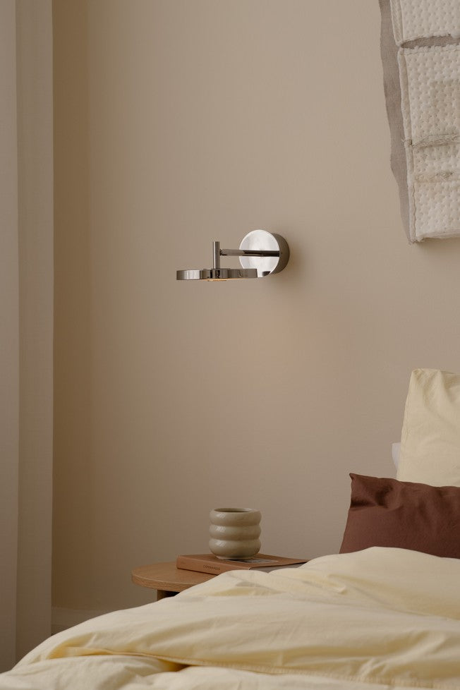 Nástenná lampa ASTERIA WALL MONOCHROME strieborná