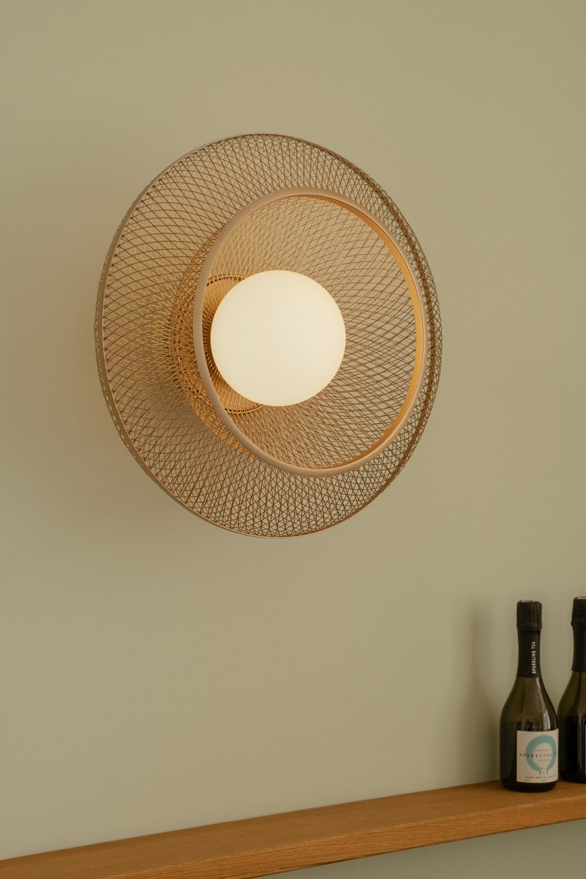 FARADAY UP gold wall lamp