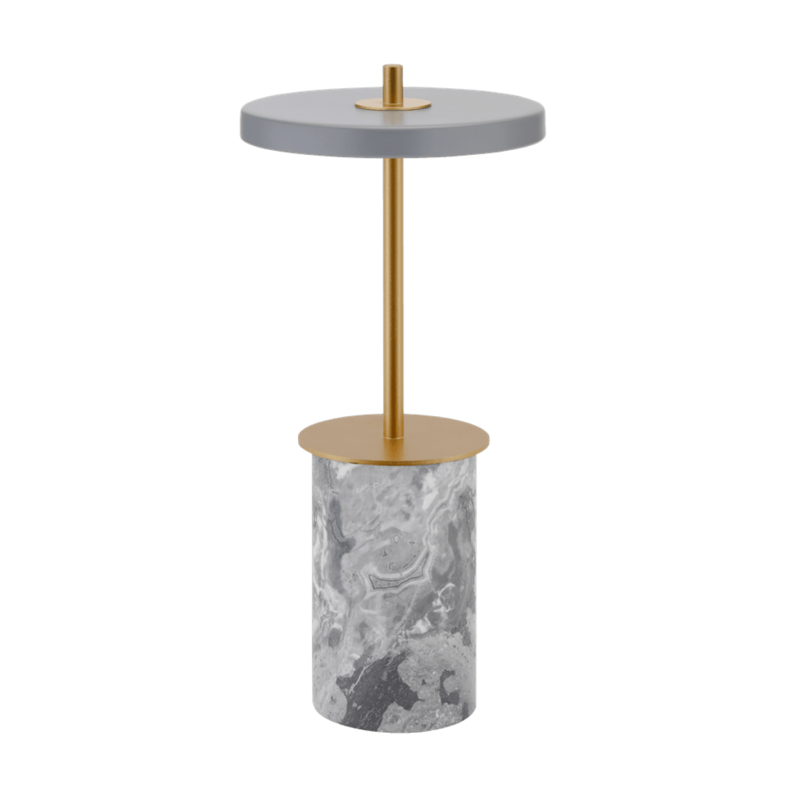 Stolná lampa ASTERIA MOVE MINI šedý mramor so zlatým prvkom