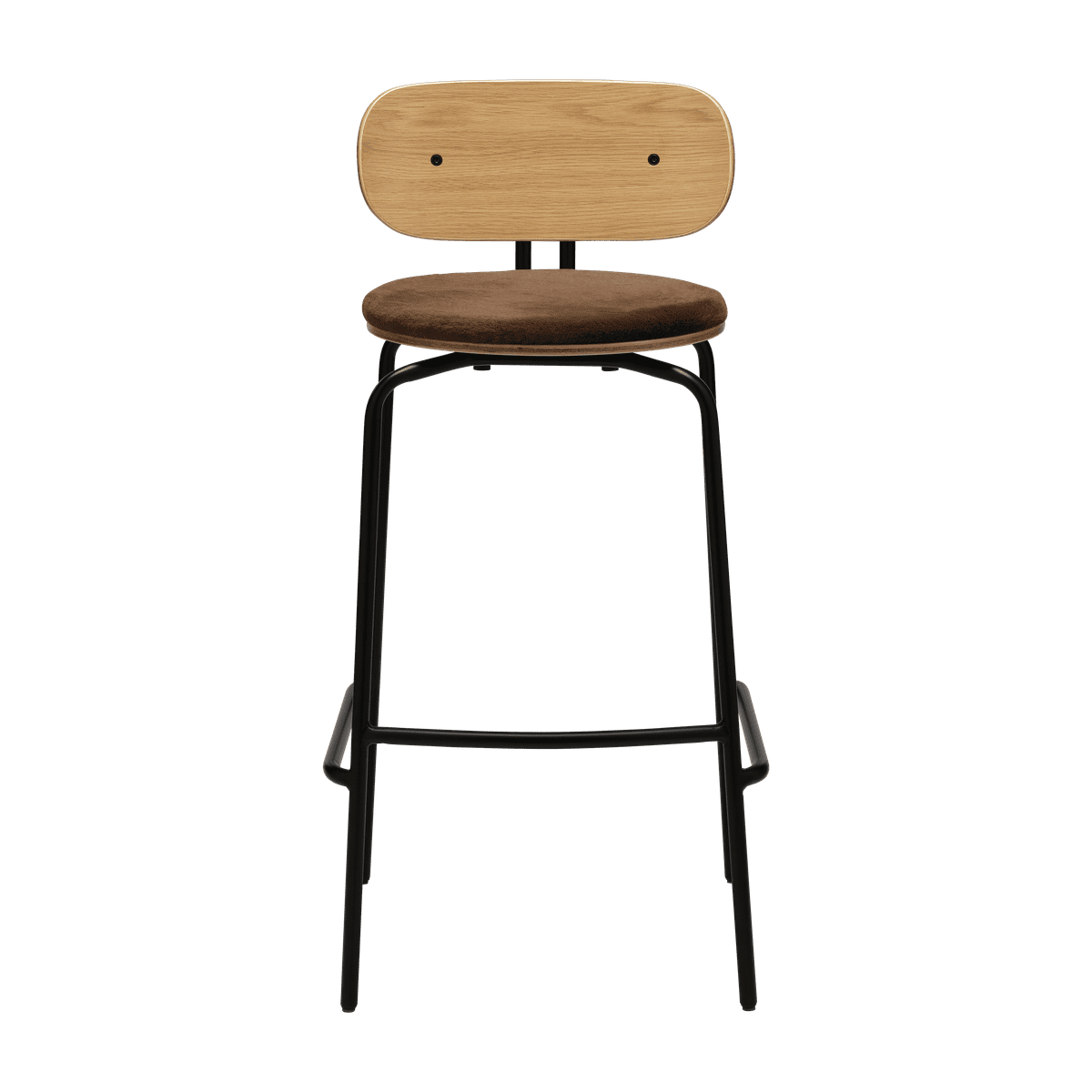 Curious hoker brown plush with a black base