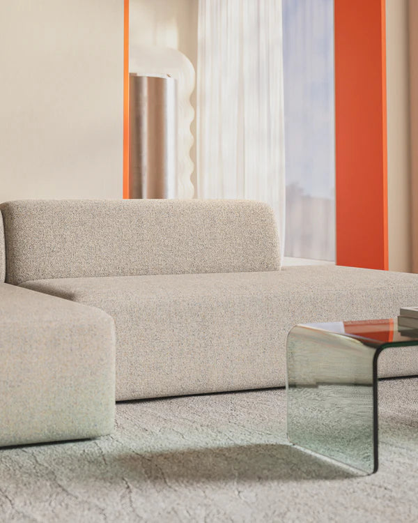 UMI Modular Sofa - Open Left Element in Beige