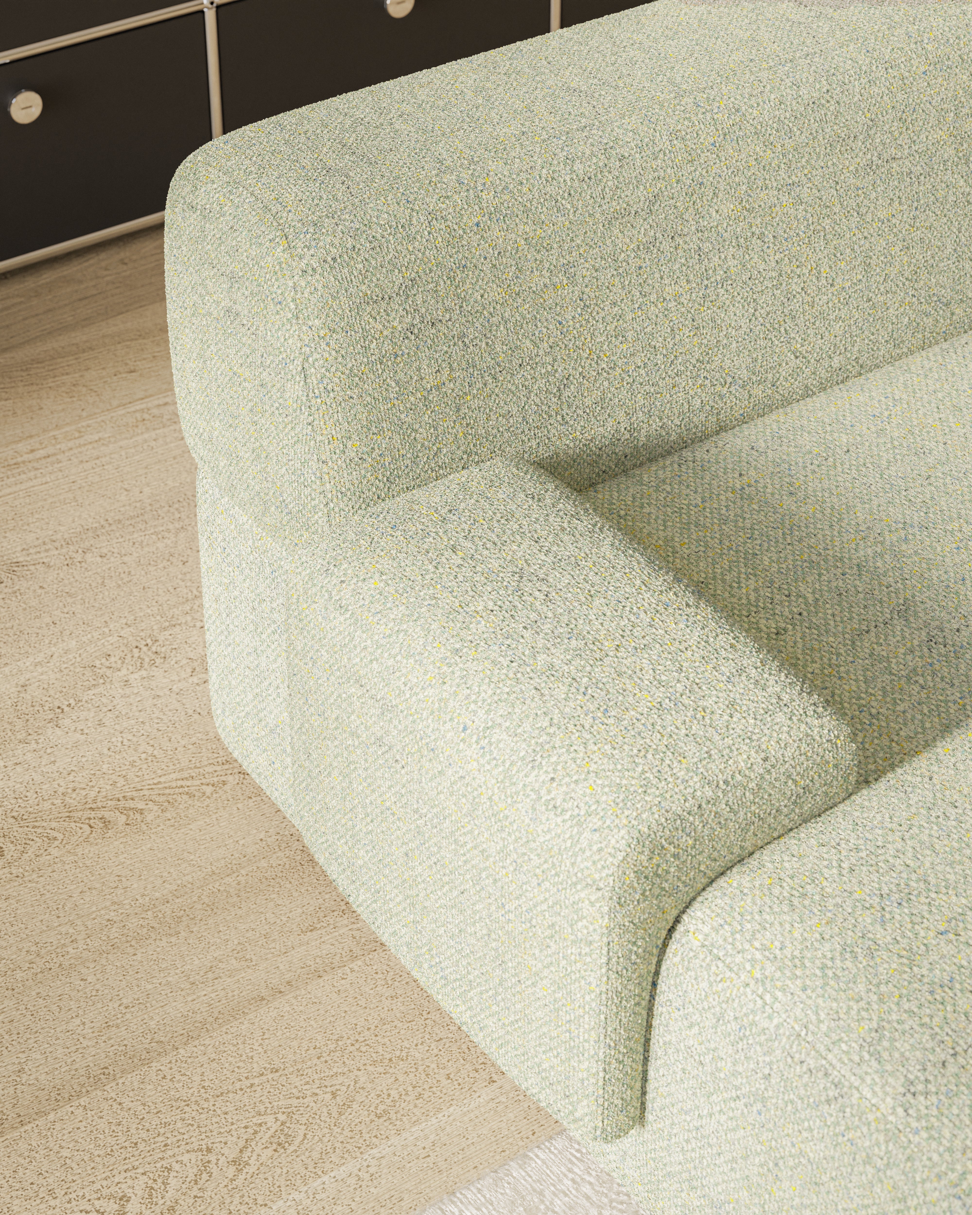 Modulárny rohový otvorený pravý UMI svetlozelený