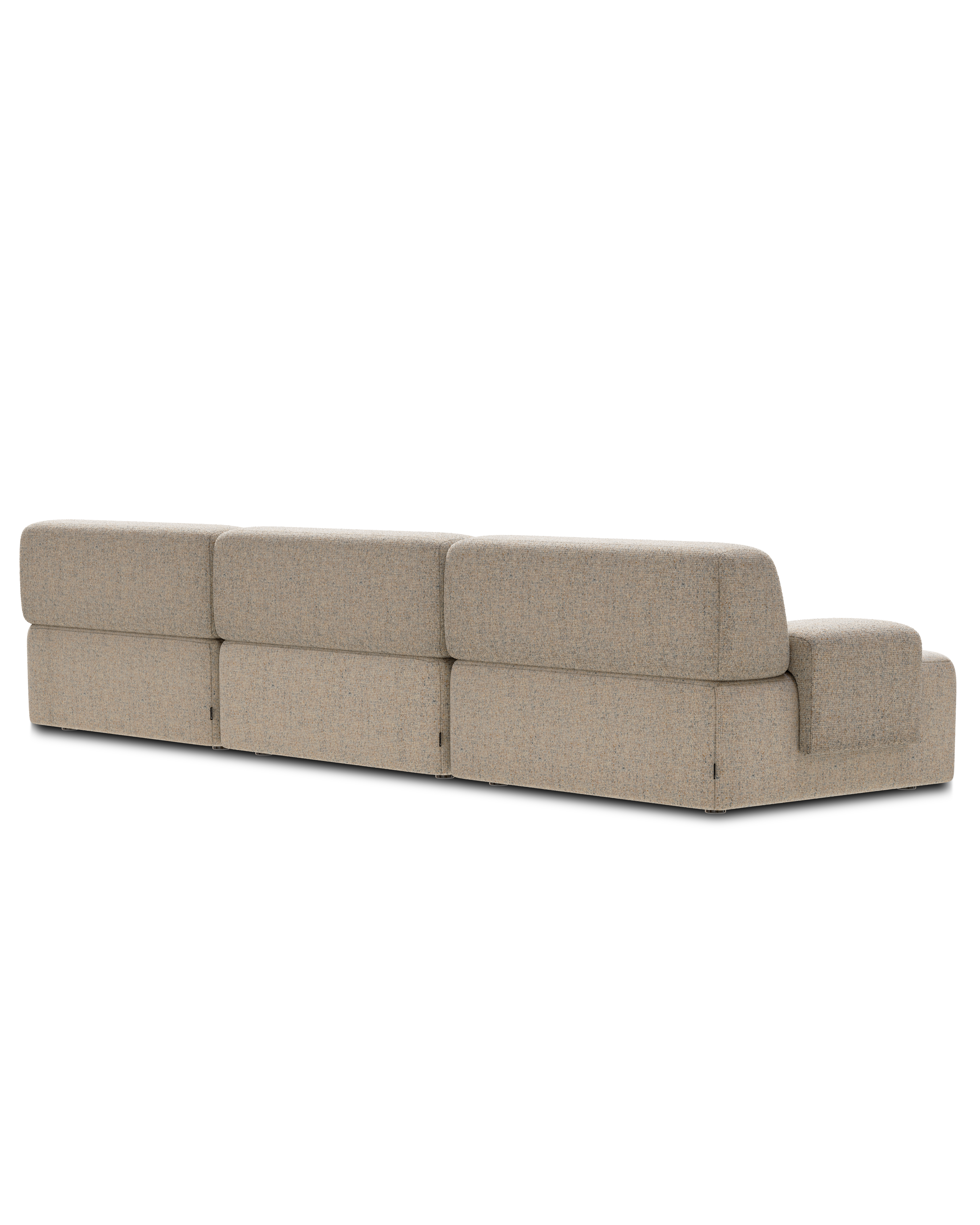 Modular corner sofa for 3 people UMI beige