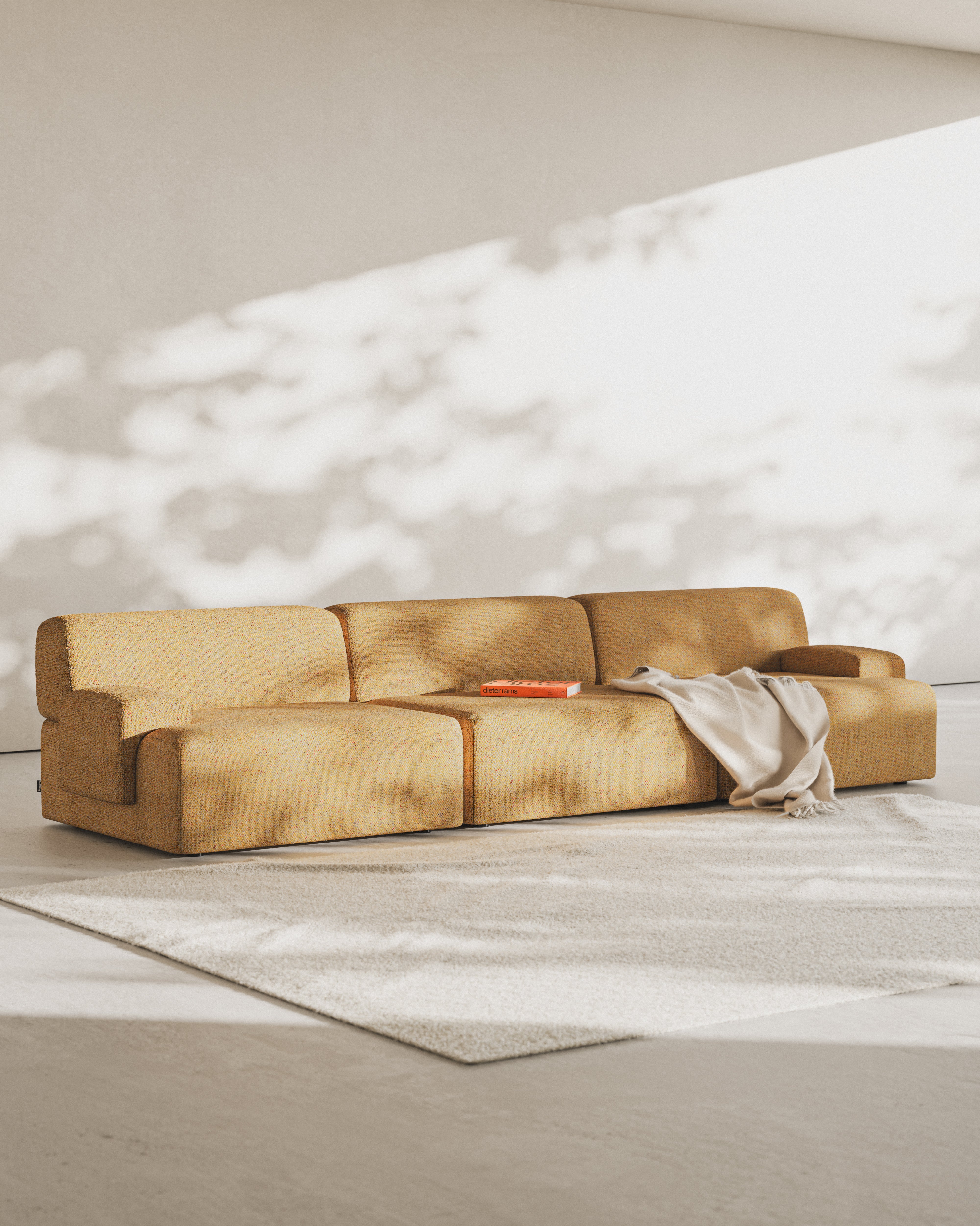 Modular 3-Seater Sofa UMI Autumn Orange