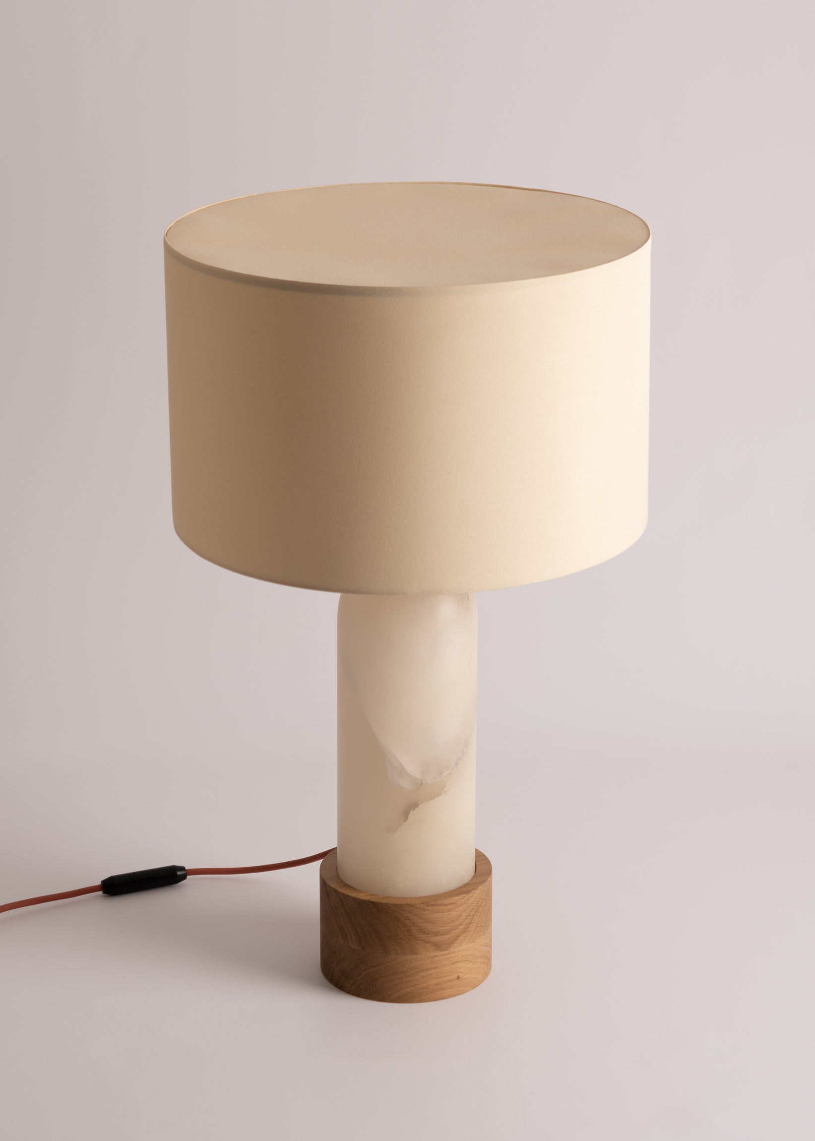PURA KELO Table Lamp White Alabaster