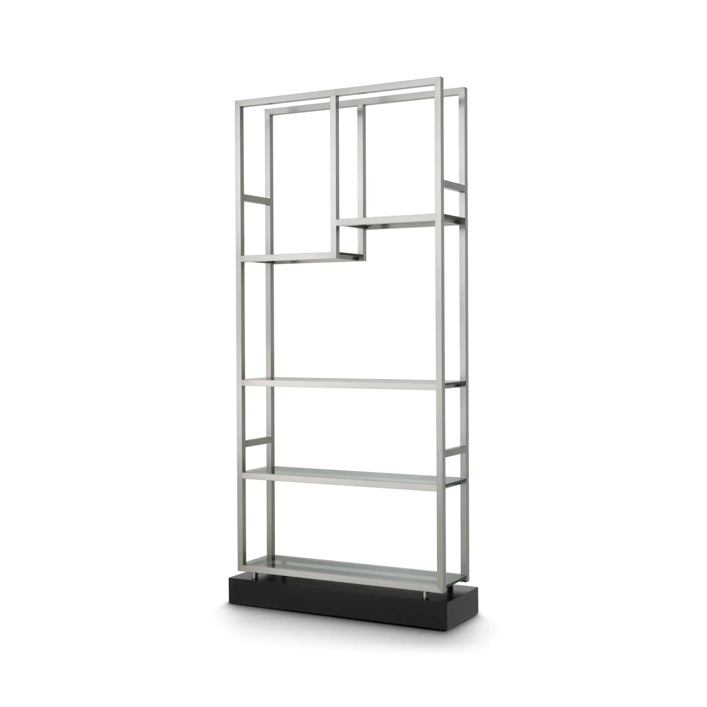 Regál CORRADO I strieborný