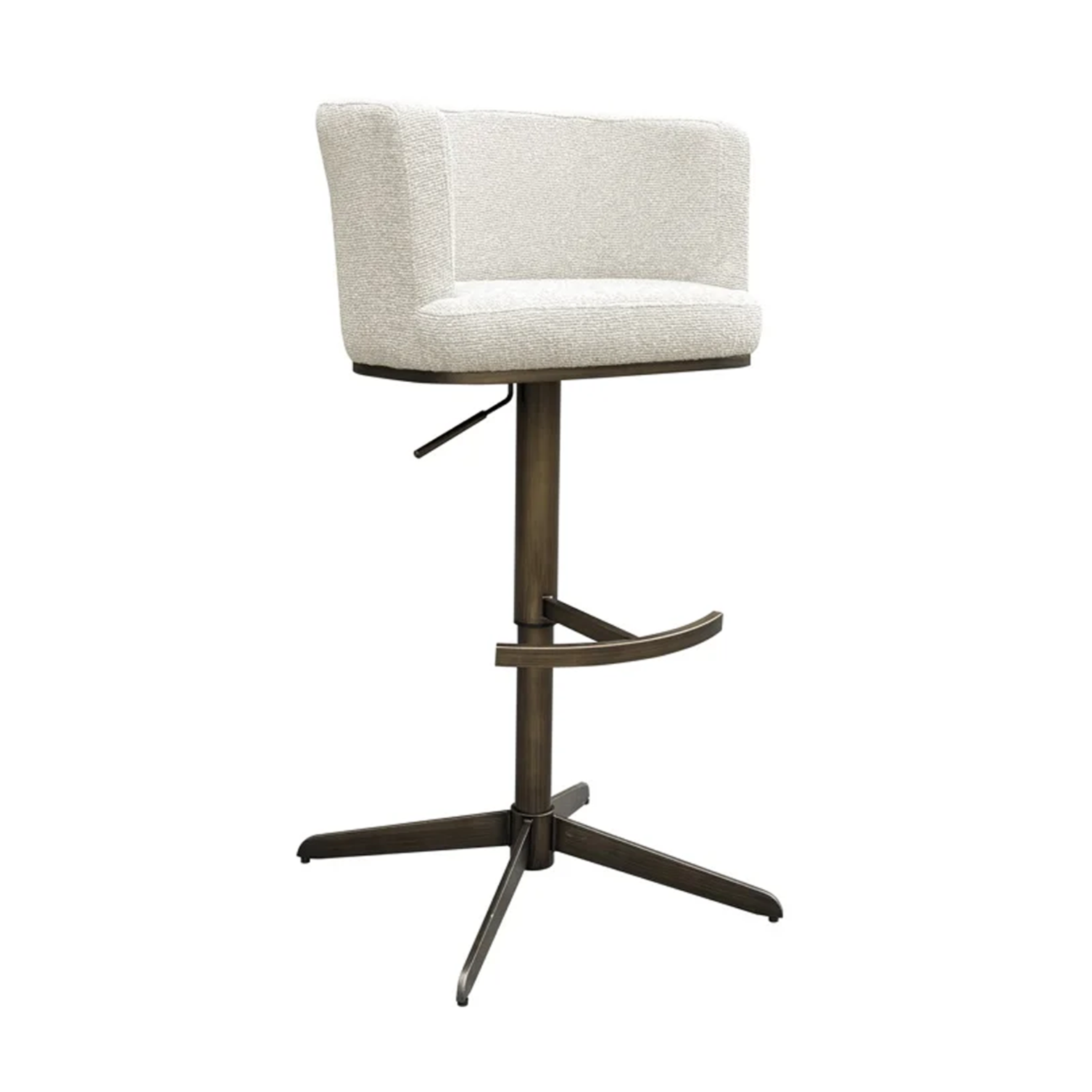 Barová stolička CHEYENNE béžová s antickým zlatom