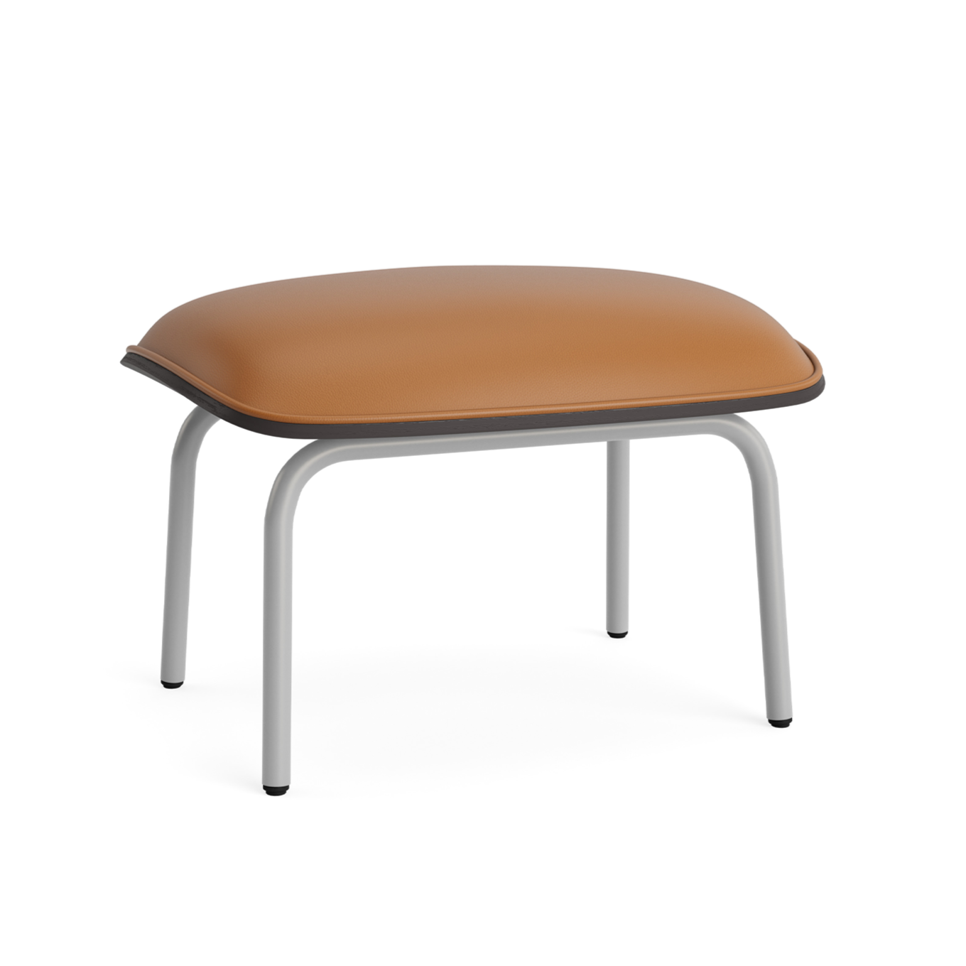 PAD footrest black ash veneer with a gray base