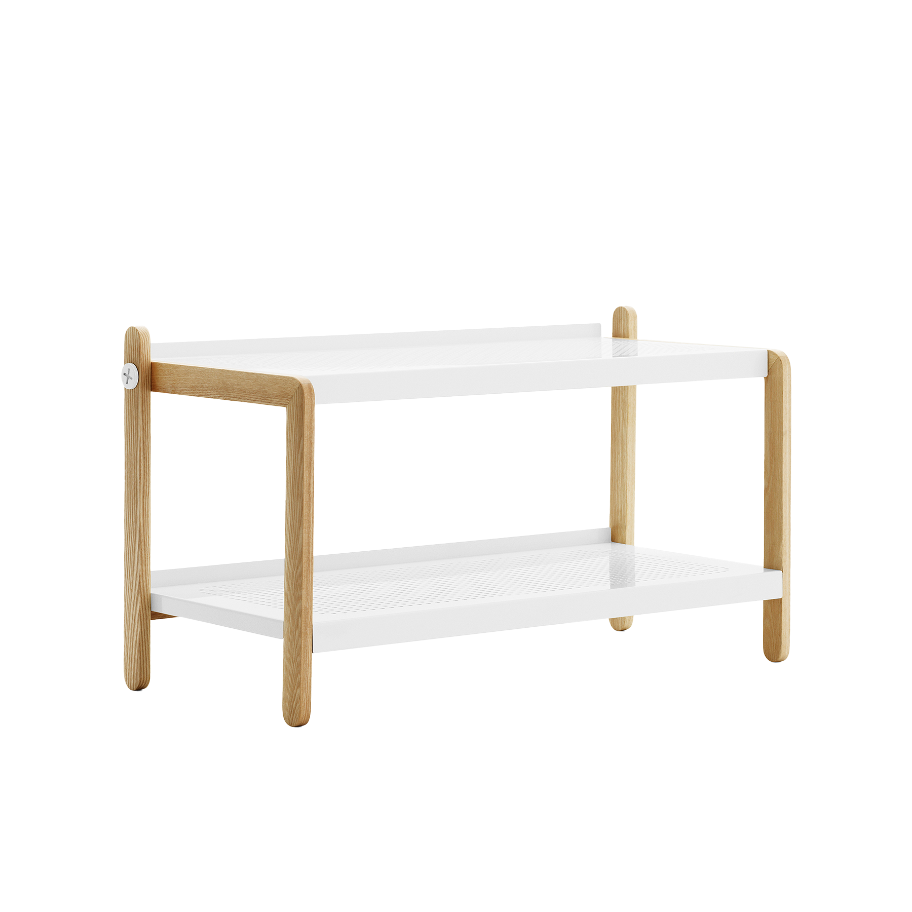 SKO white shoe stand