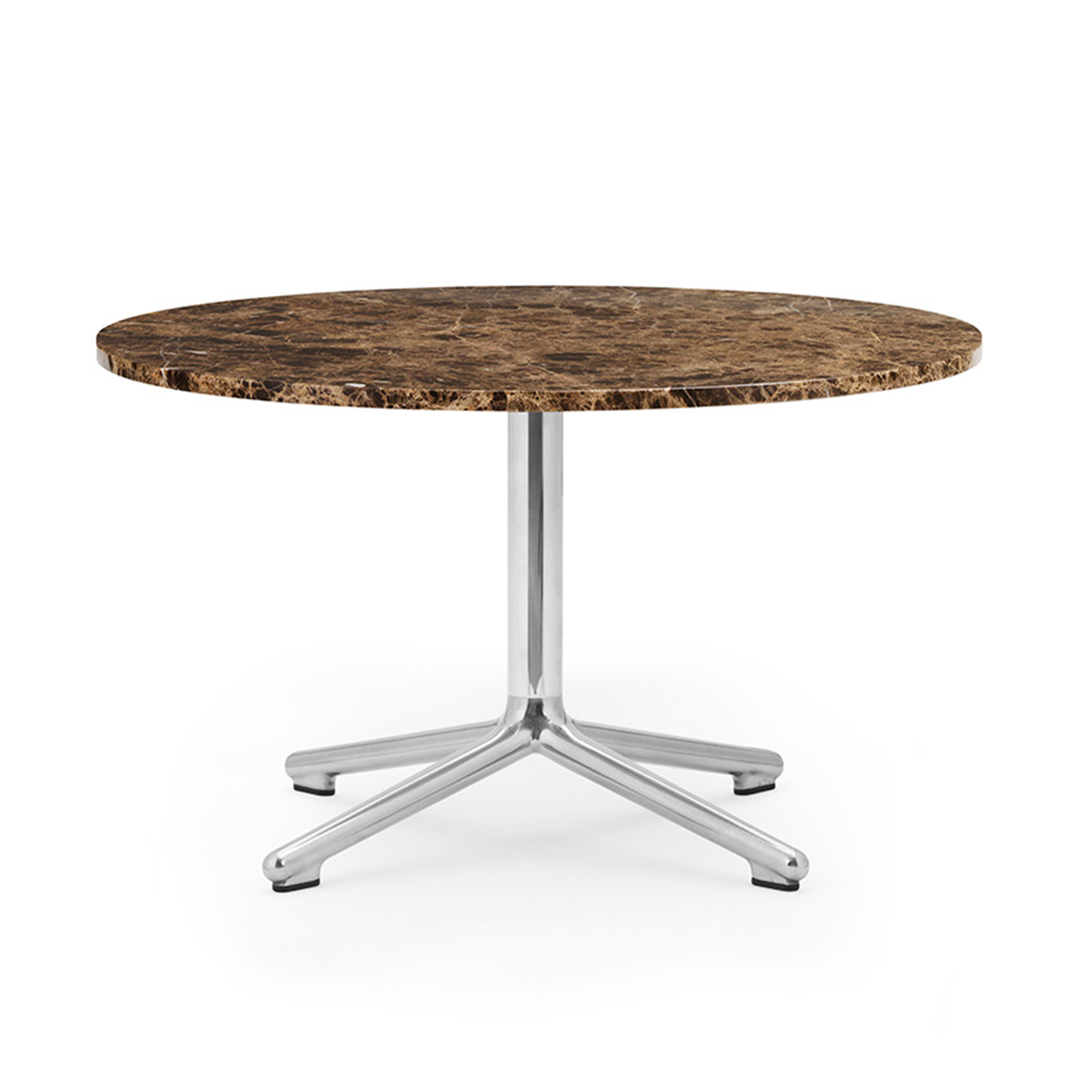 Coffee table Lunar Marble top with an aluminum base