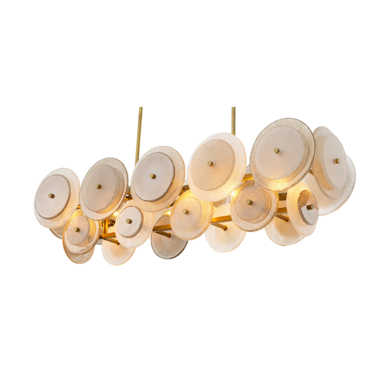 Luster HYDE jantárové sklo