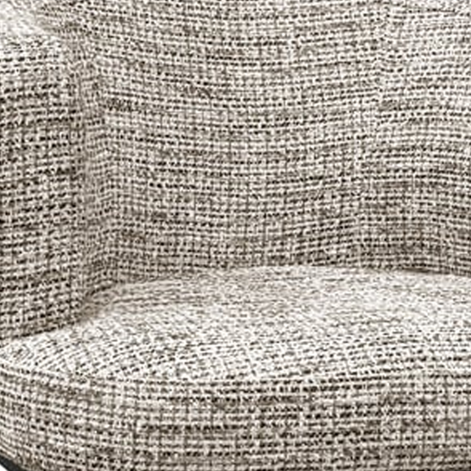 Otočné kreslo ROCHENNE šedý melír s čiernym podstavcom