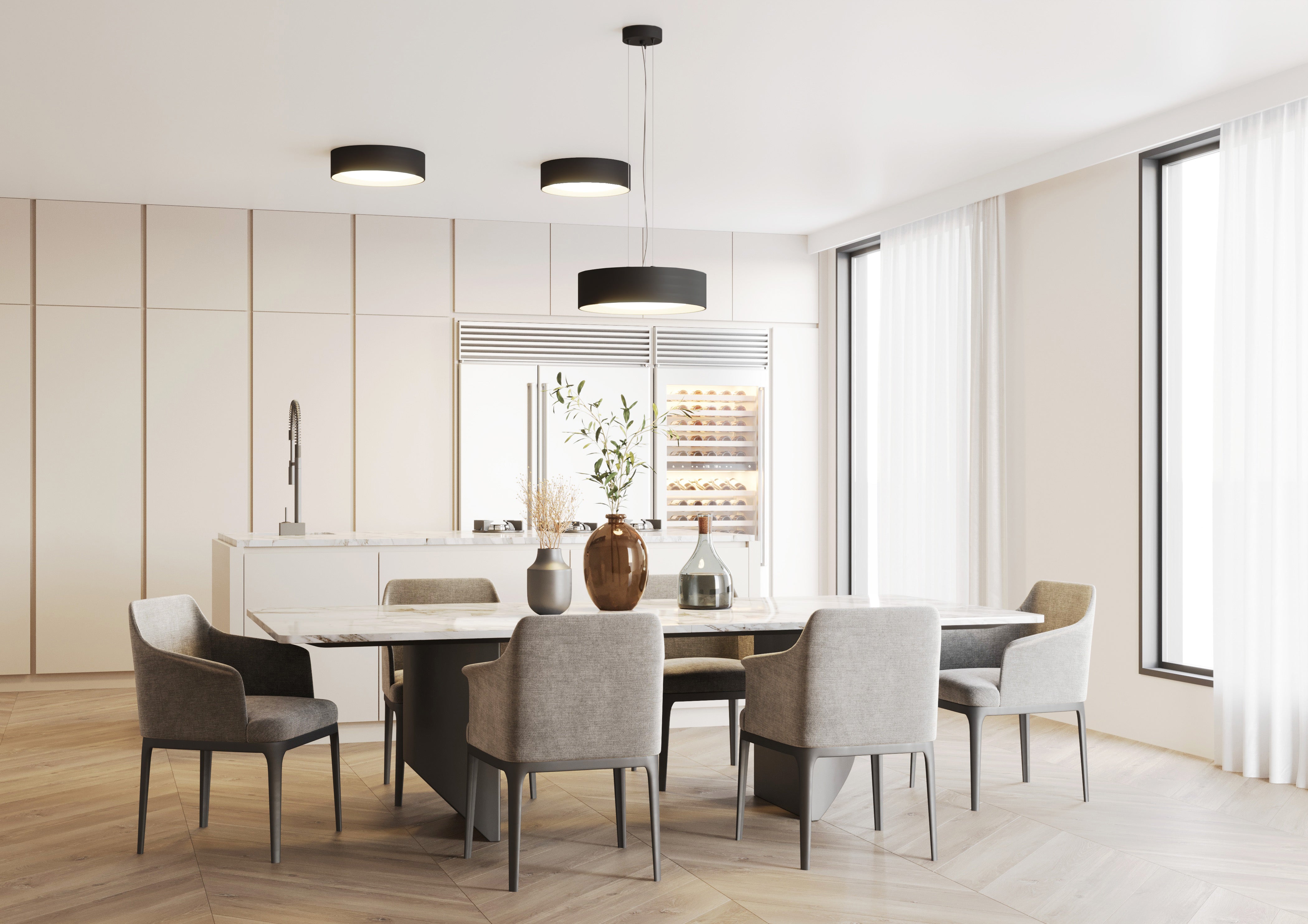 VERO pendant lamp black with black interior