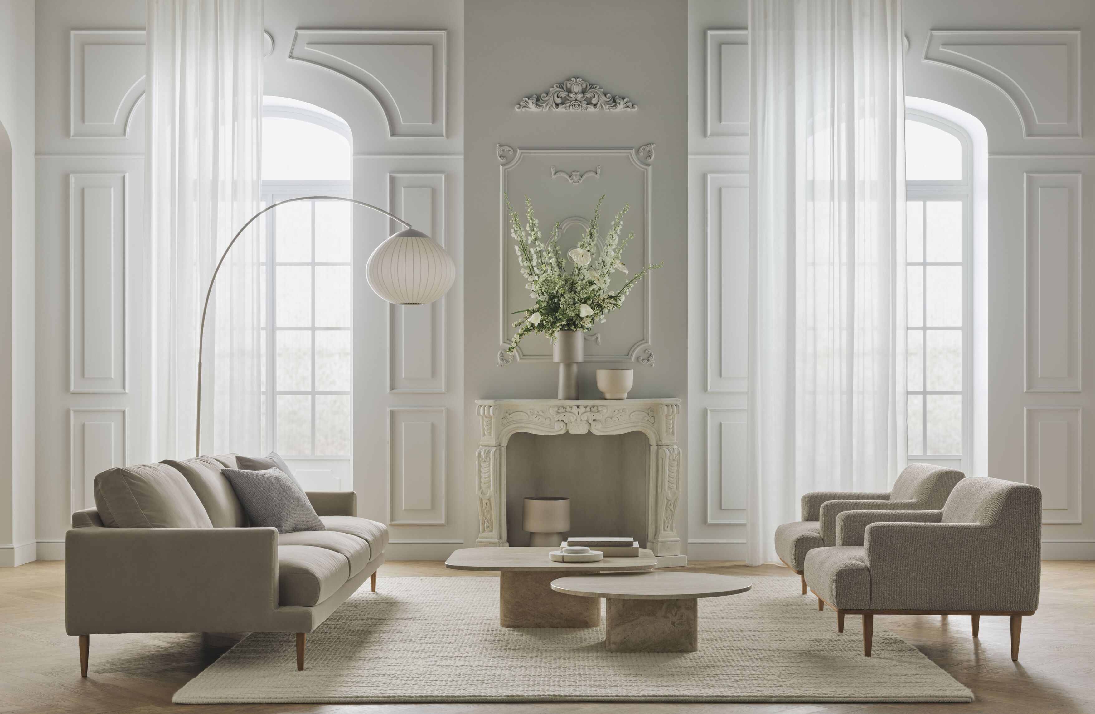 Dover armchair base of oak wood