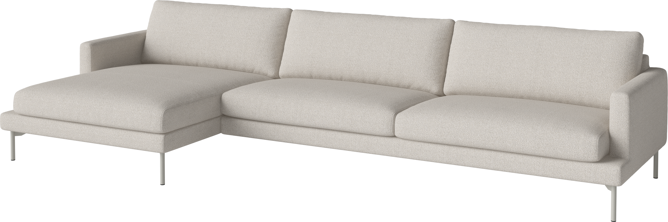 Rohová sedačka ľavostranná VENEDA SLIM tmavý dubový podstavec