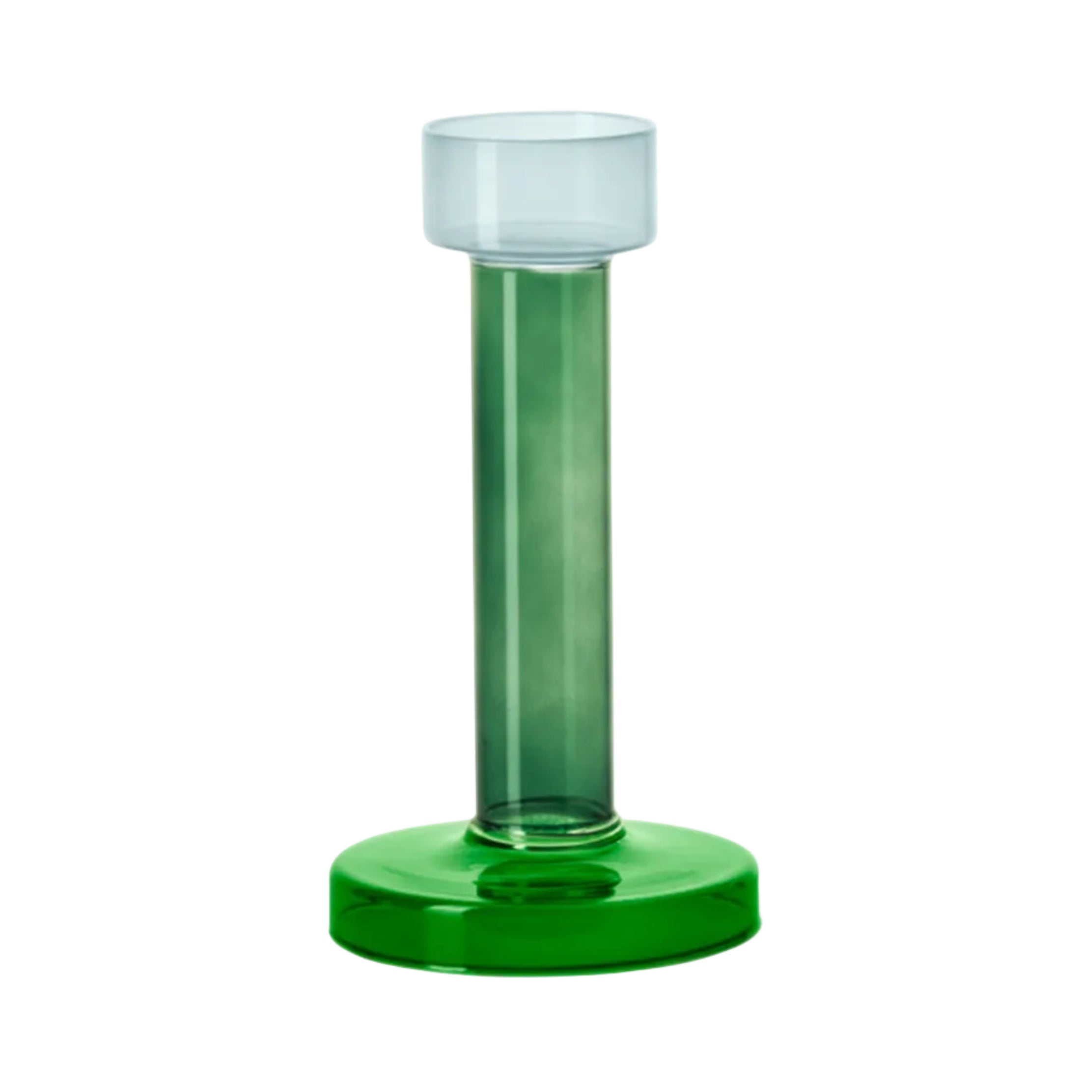 Sviečnik na tealight BOLE zelený s modrým