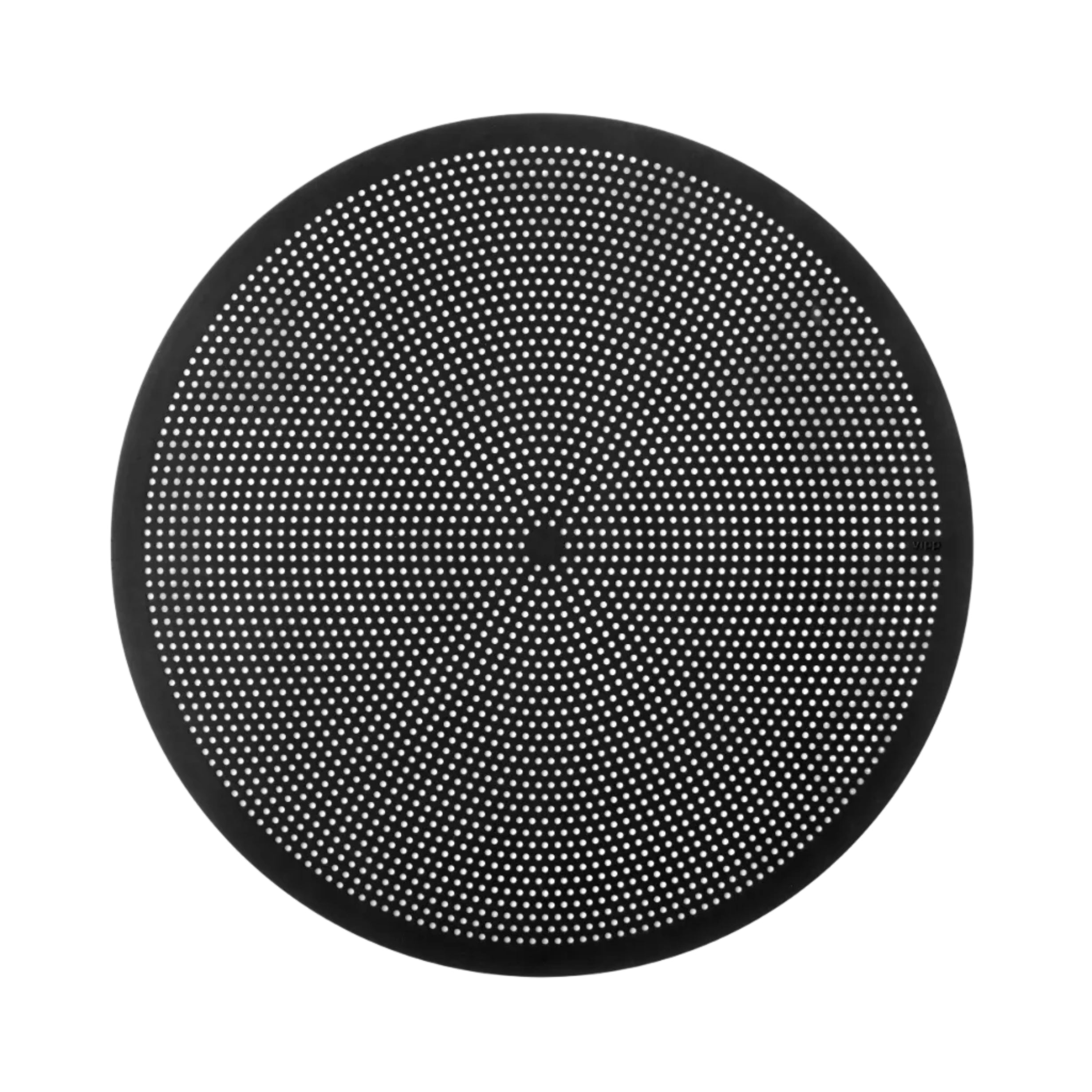 Round placemat VIPP black