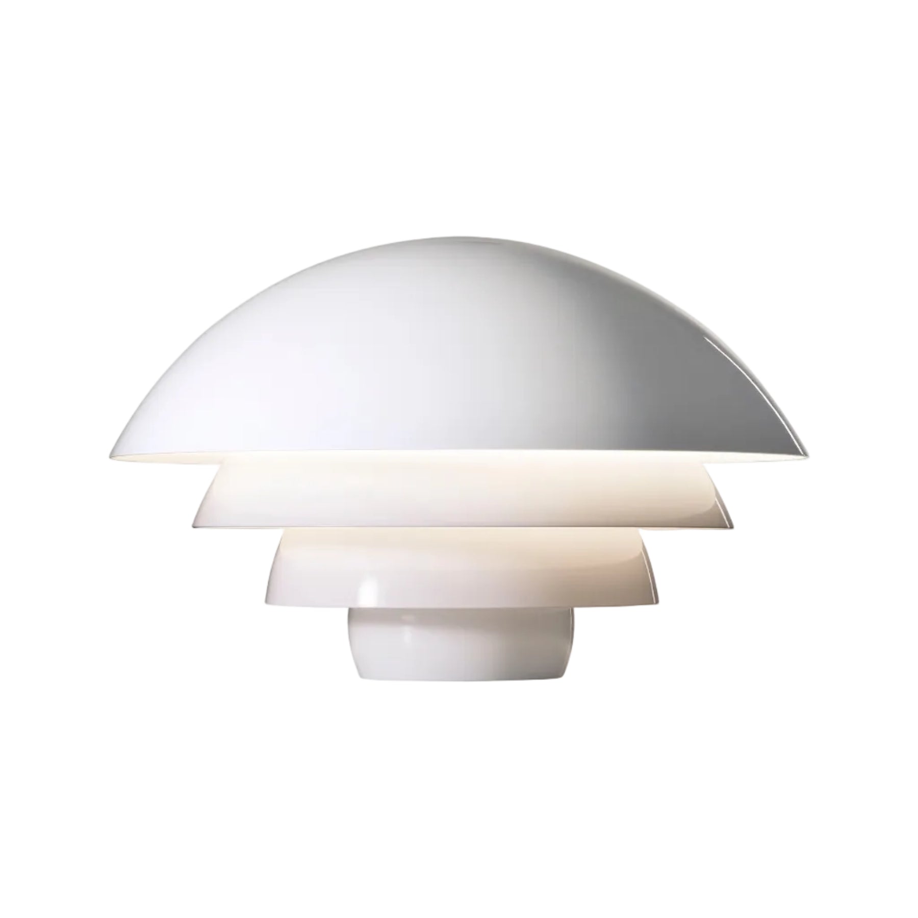 Stolná lampa VISIERE lesklá biela