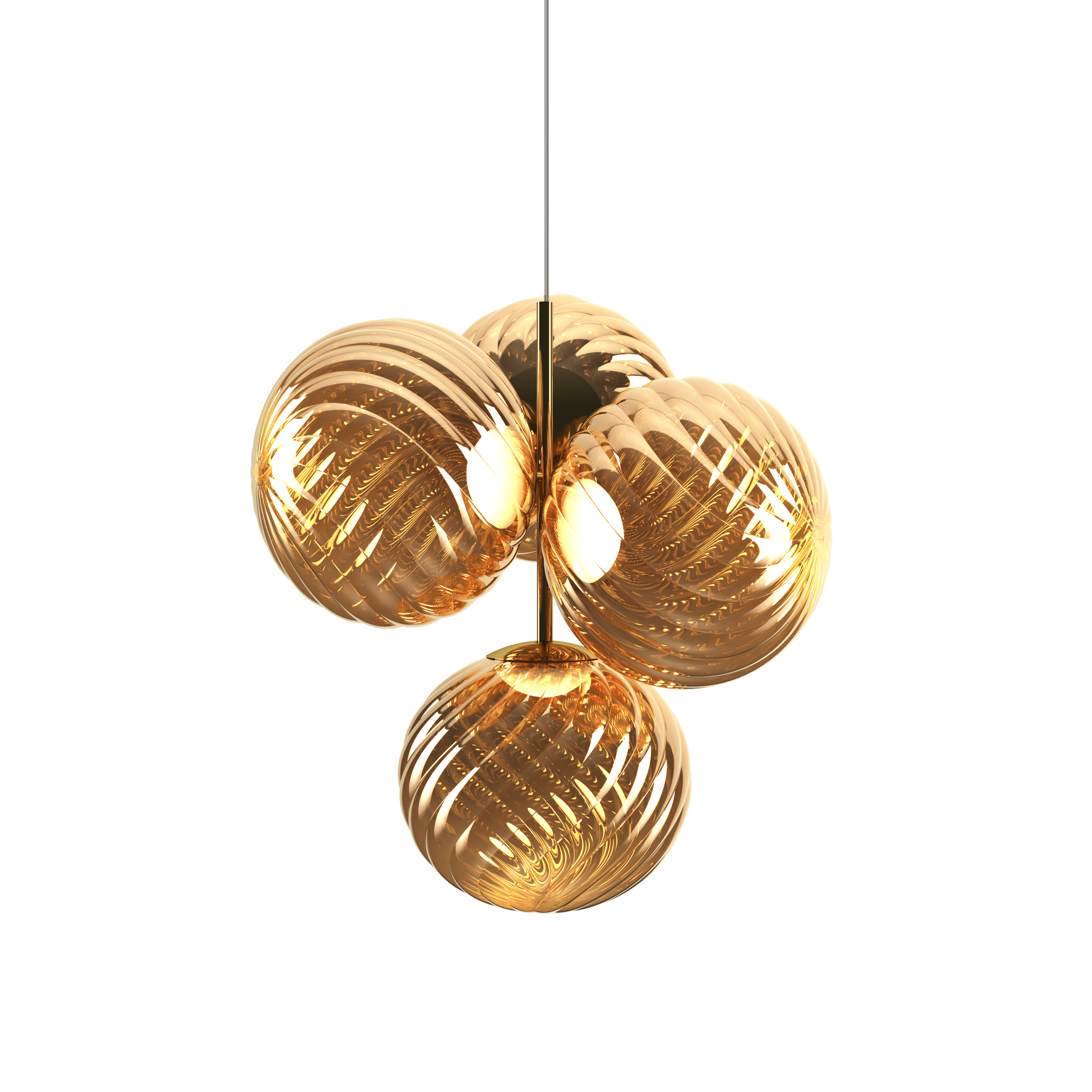 WHIRL SMALL pendant lamp gold