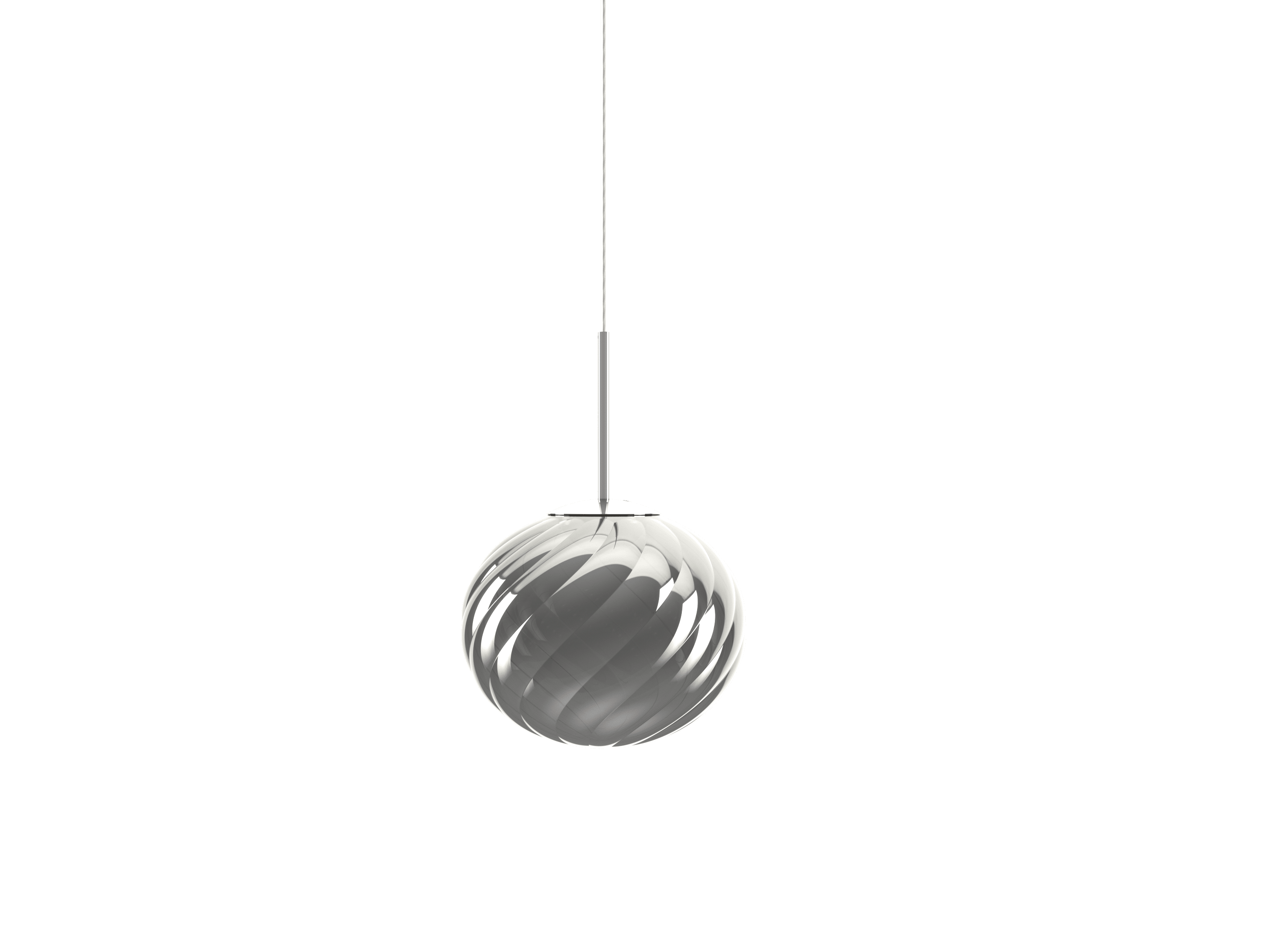 Závesná lampa WHIRL strieborná