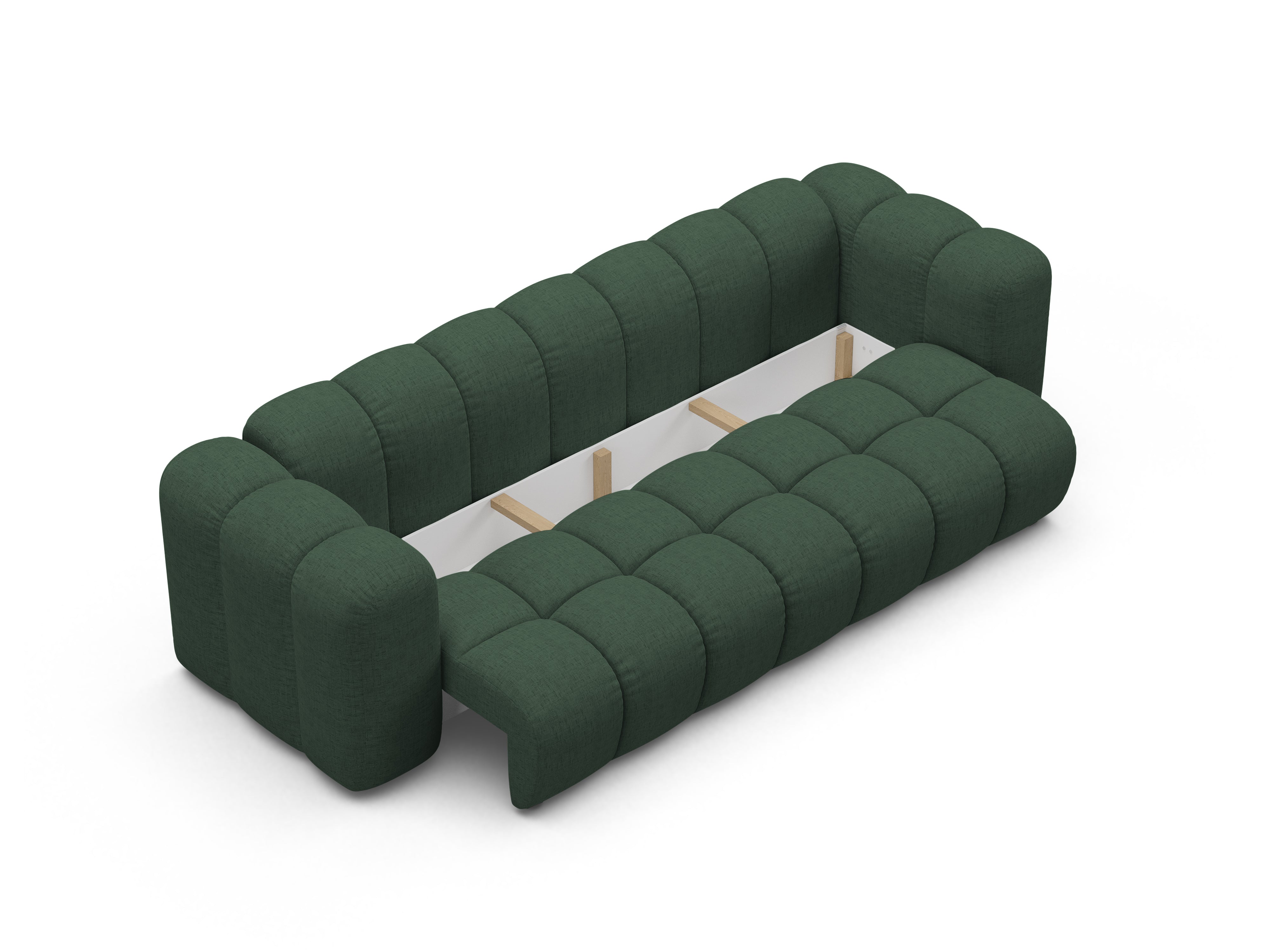 ASTRO Sofa with Sleeping Function in Sea Green Chenille
