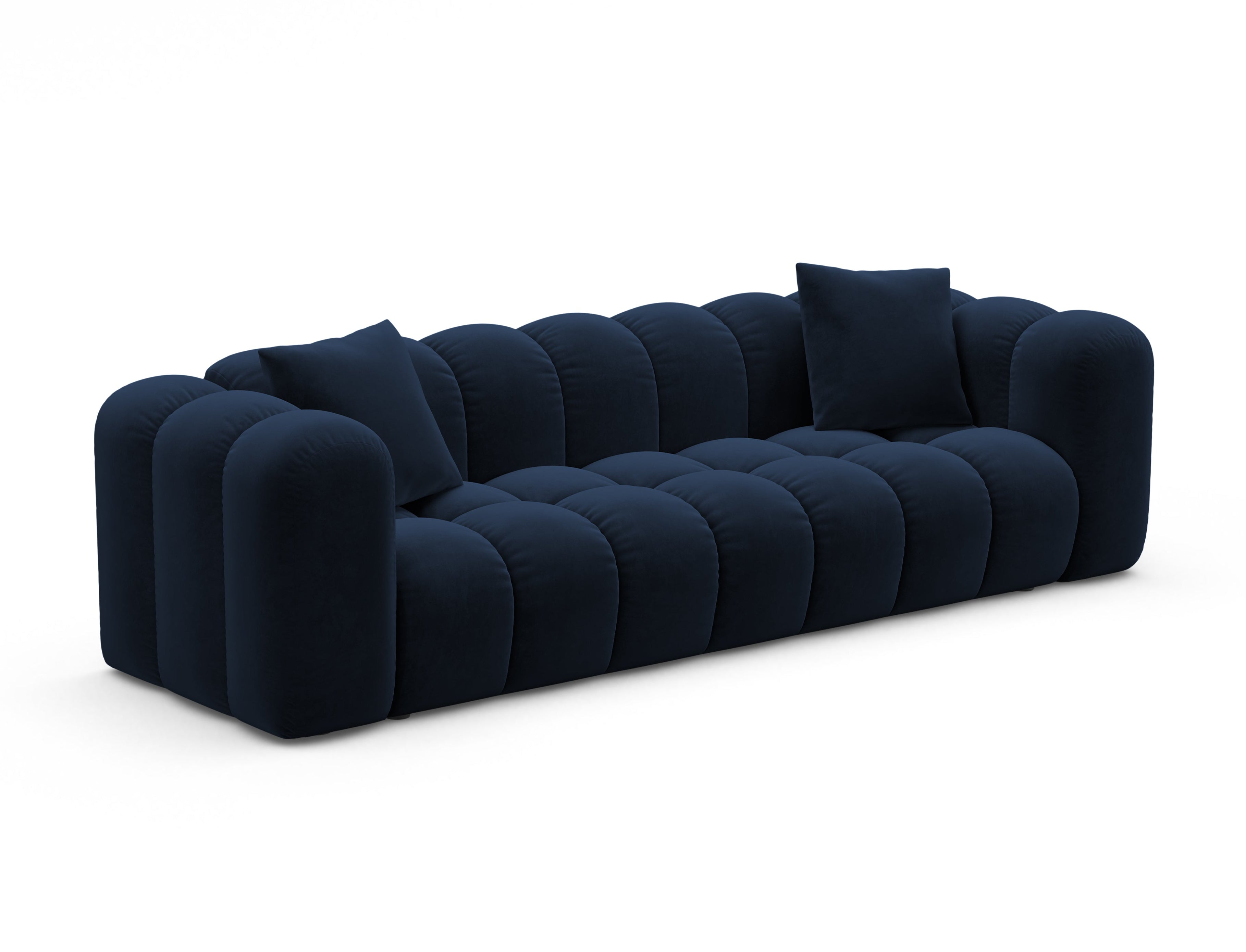 Sofa z aksamitom s funkciou spania ASTRO kráľovská modrá