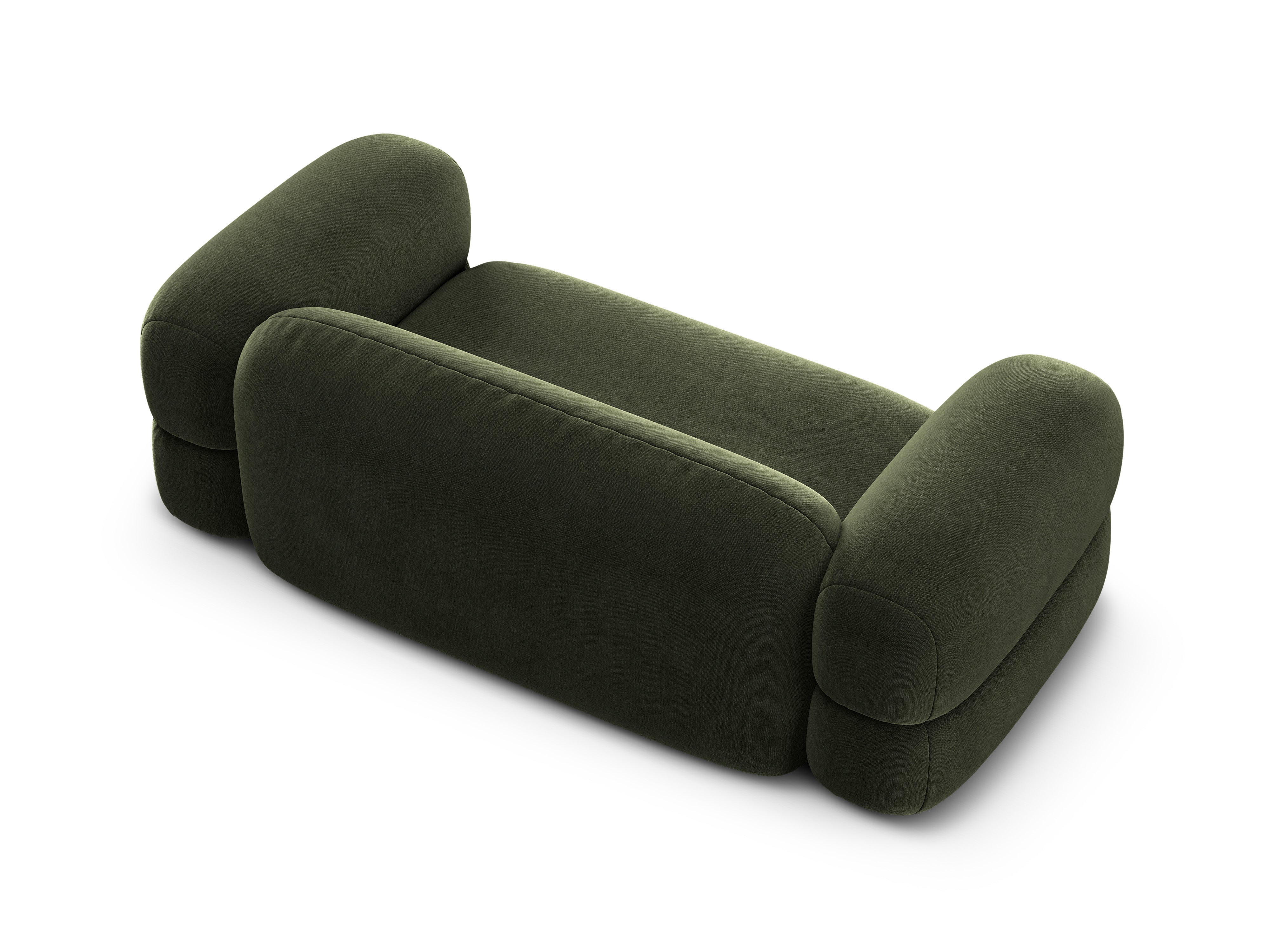 Sofa zamatová 3-miestna ROGER olivová