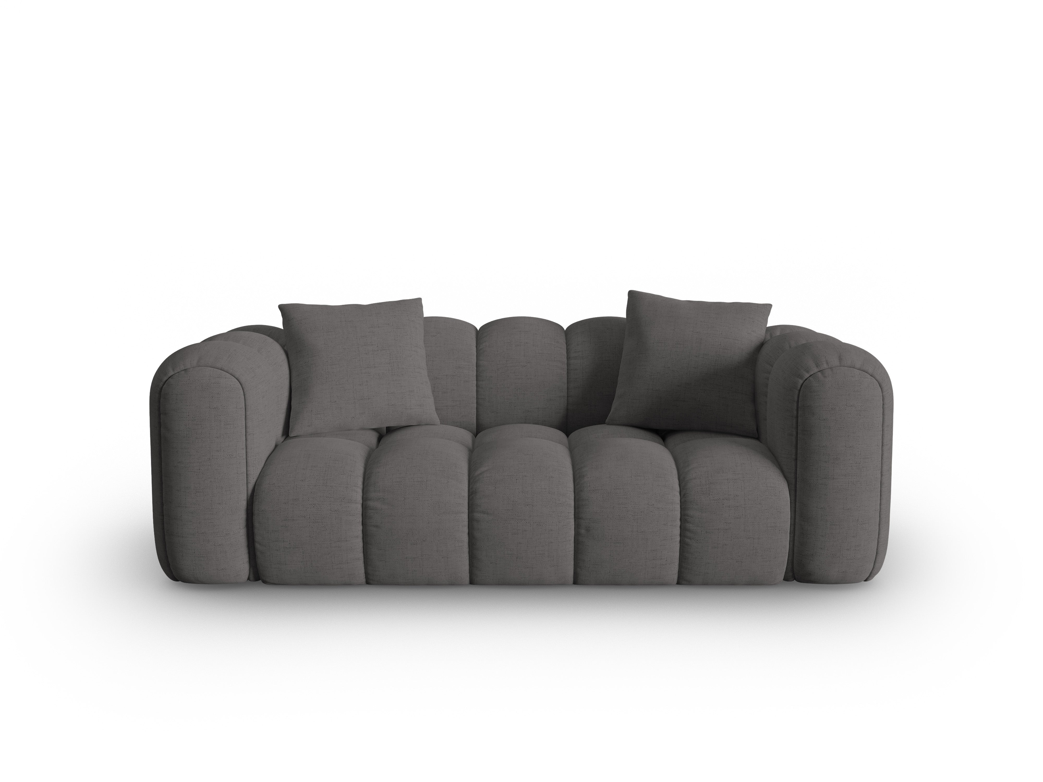 3-seater ASTRO sofa gray chenille
