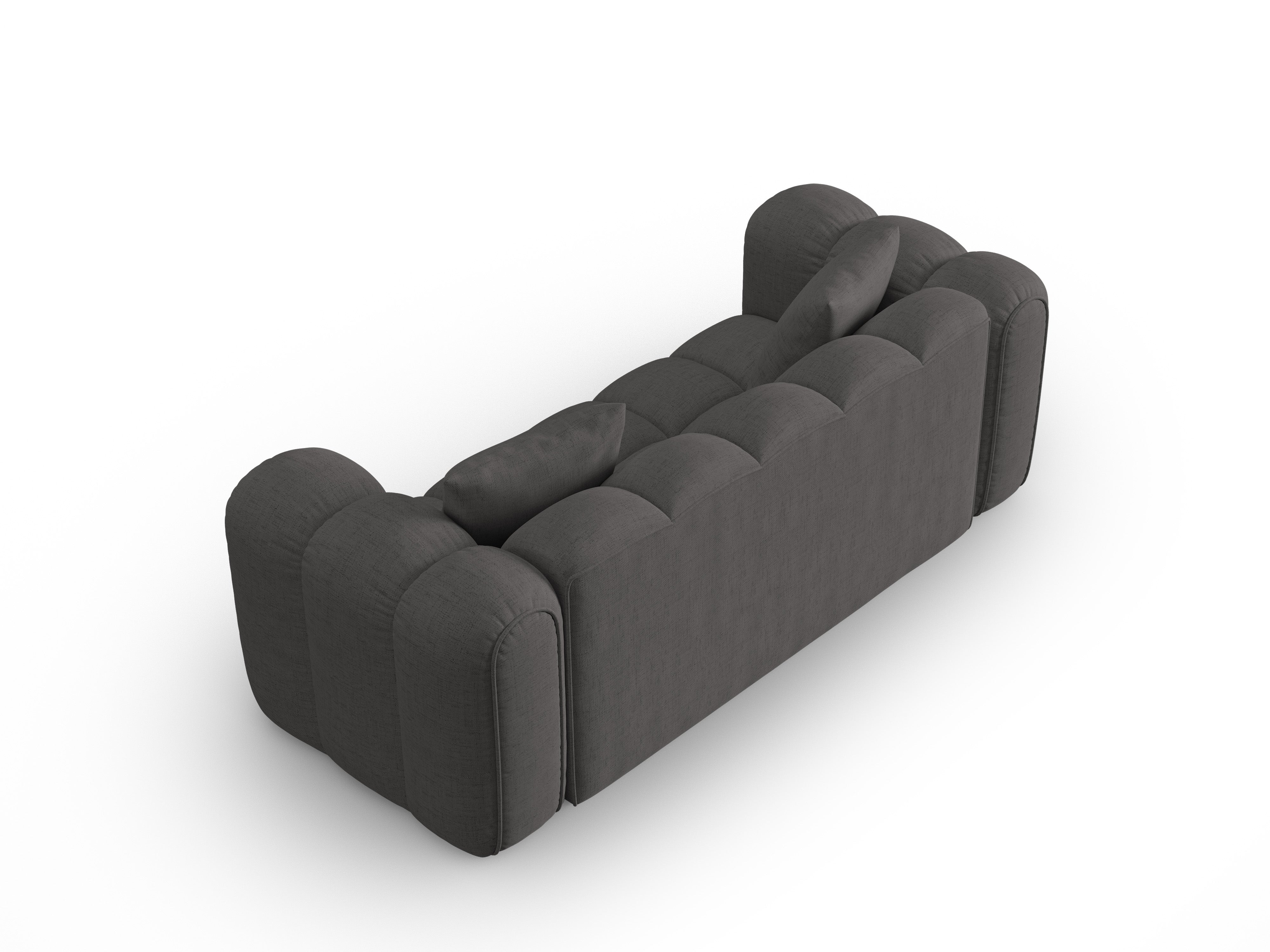 3-seater ASTRO sofa gray chenille
