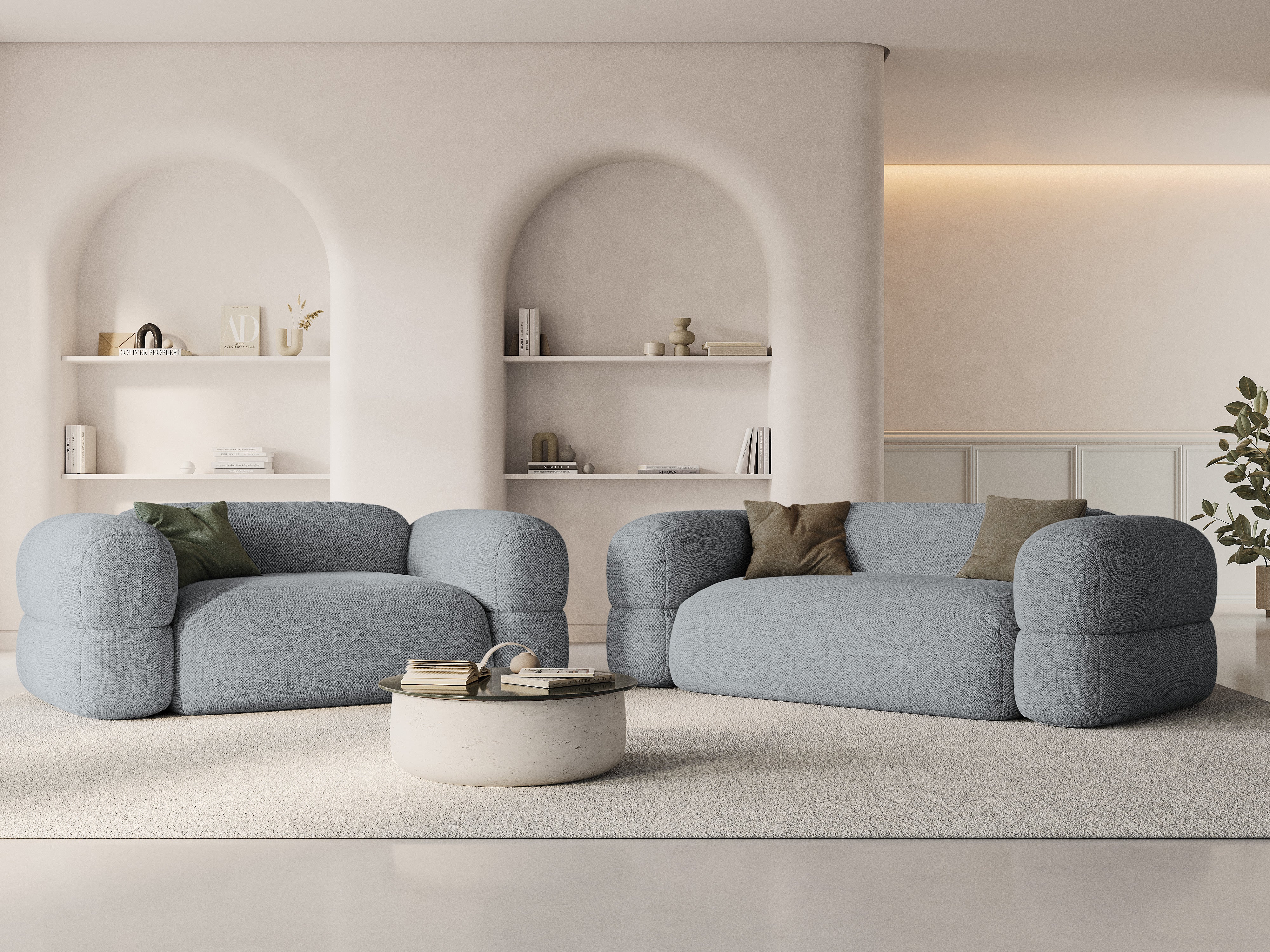 Sofa 3-osobová ROGER šedý szenil