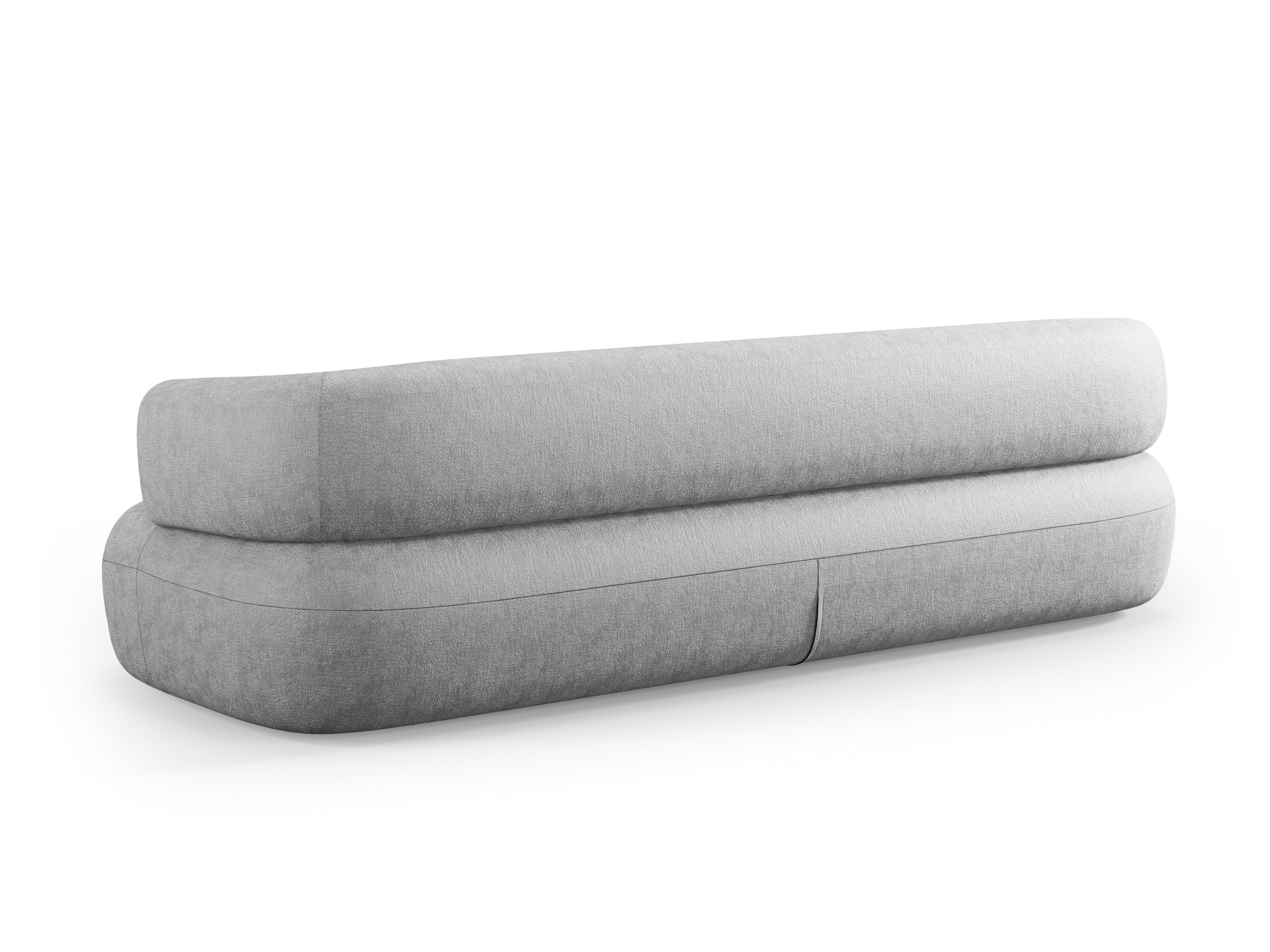 Sofa pre 3,5 osoby ALDRIN šedý s zamatom