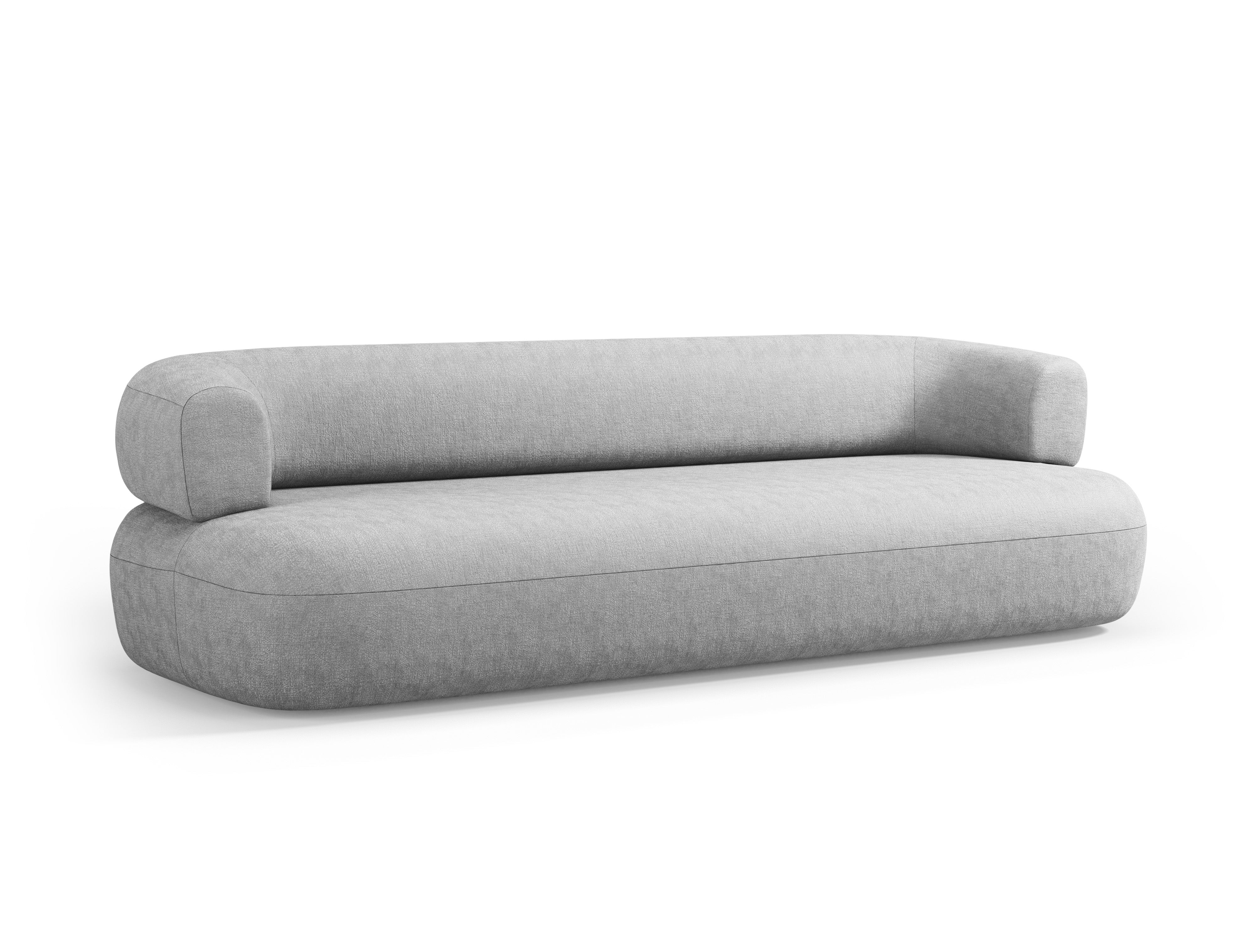 Sofa pre 3,5 osoby ALDRIN šedý s zamatom