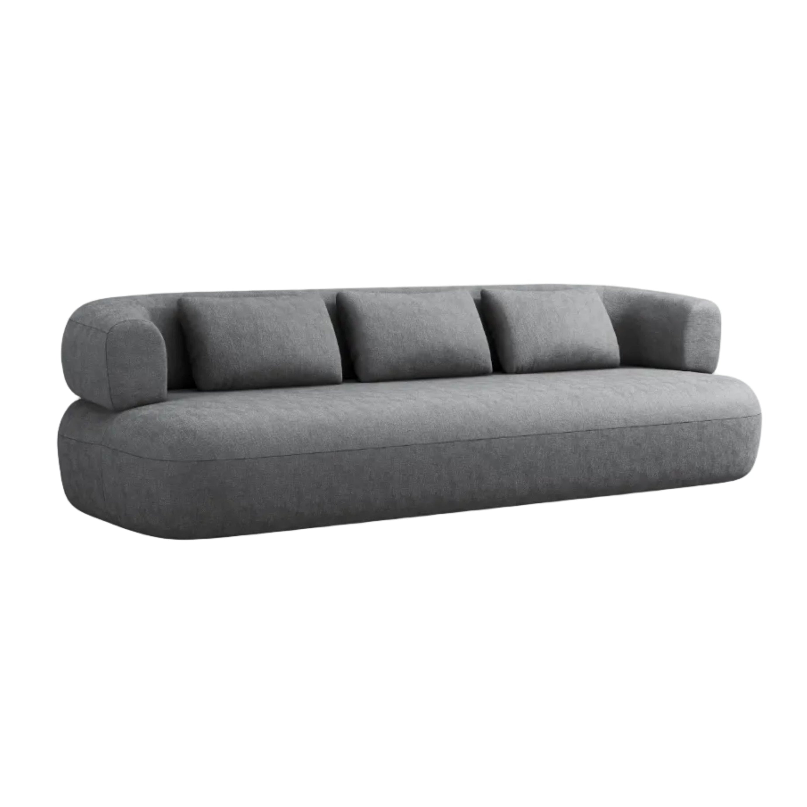 Sofa 3,5-miestna ALDRIN tmavosivý šenil