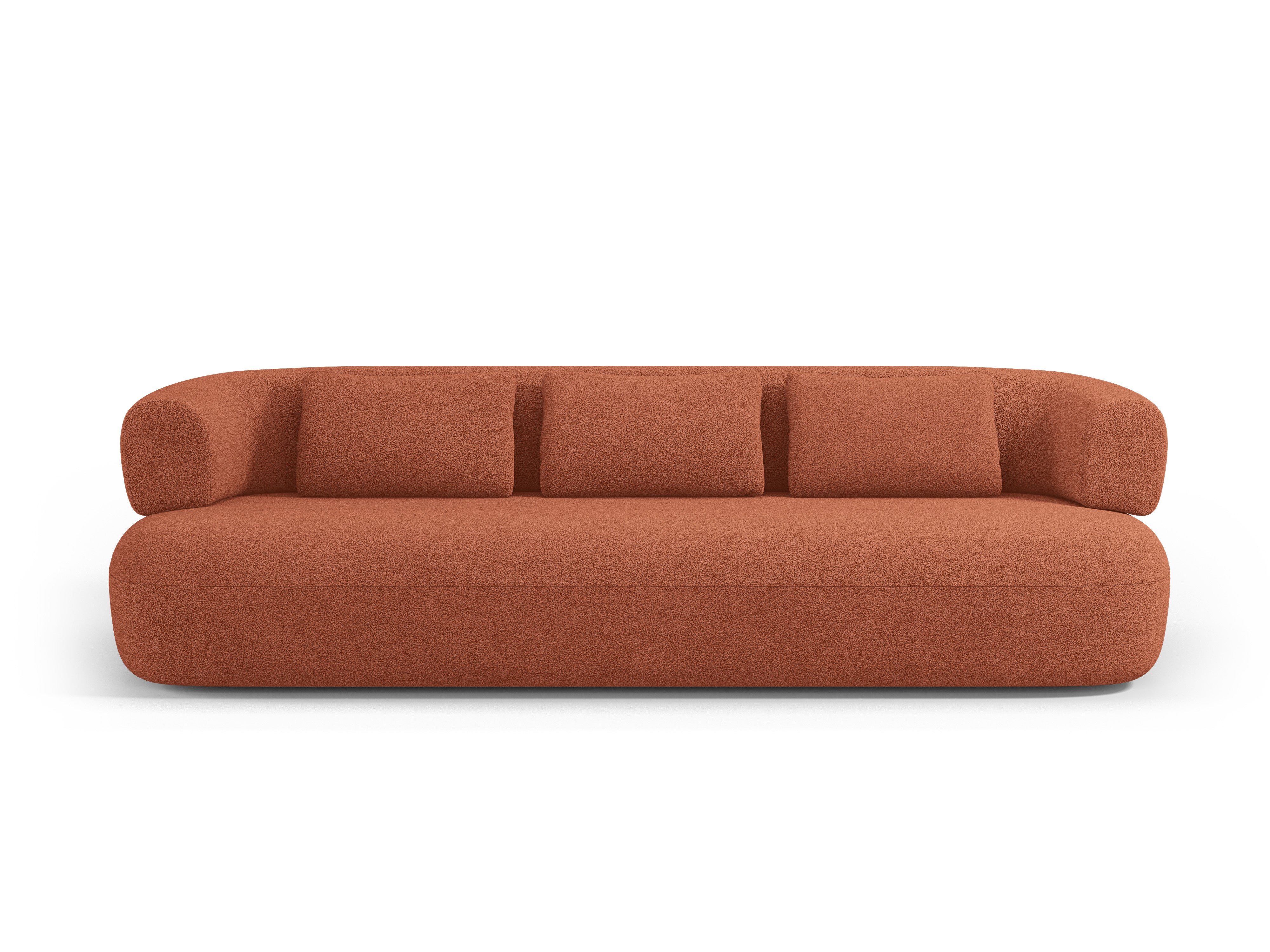 Sofa pre 3,5 osoby ALDRIN tehlová boucle