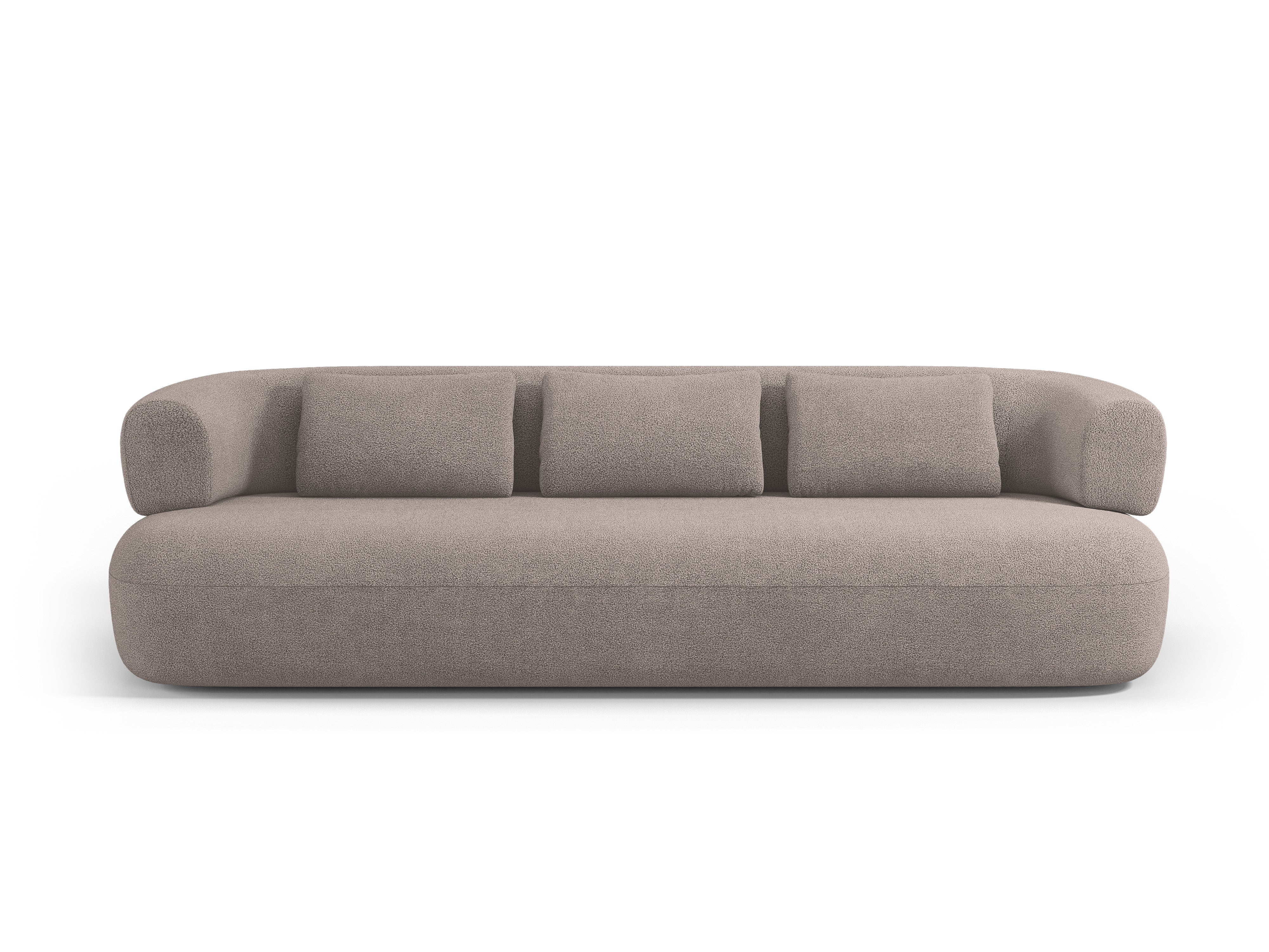 Sofa 3,5-osobová ALDRIN svetlohnedá boucle