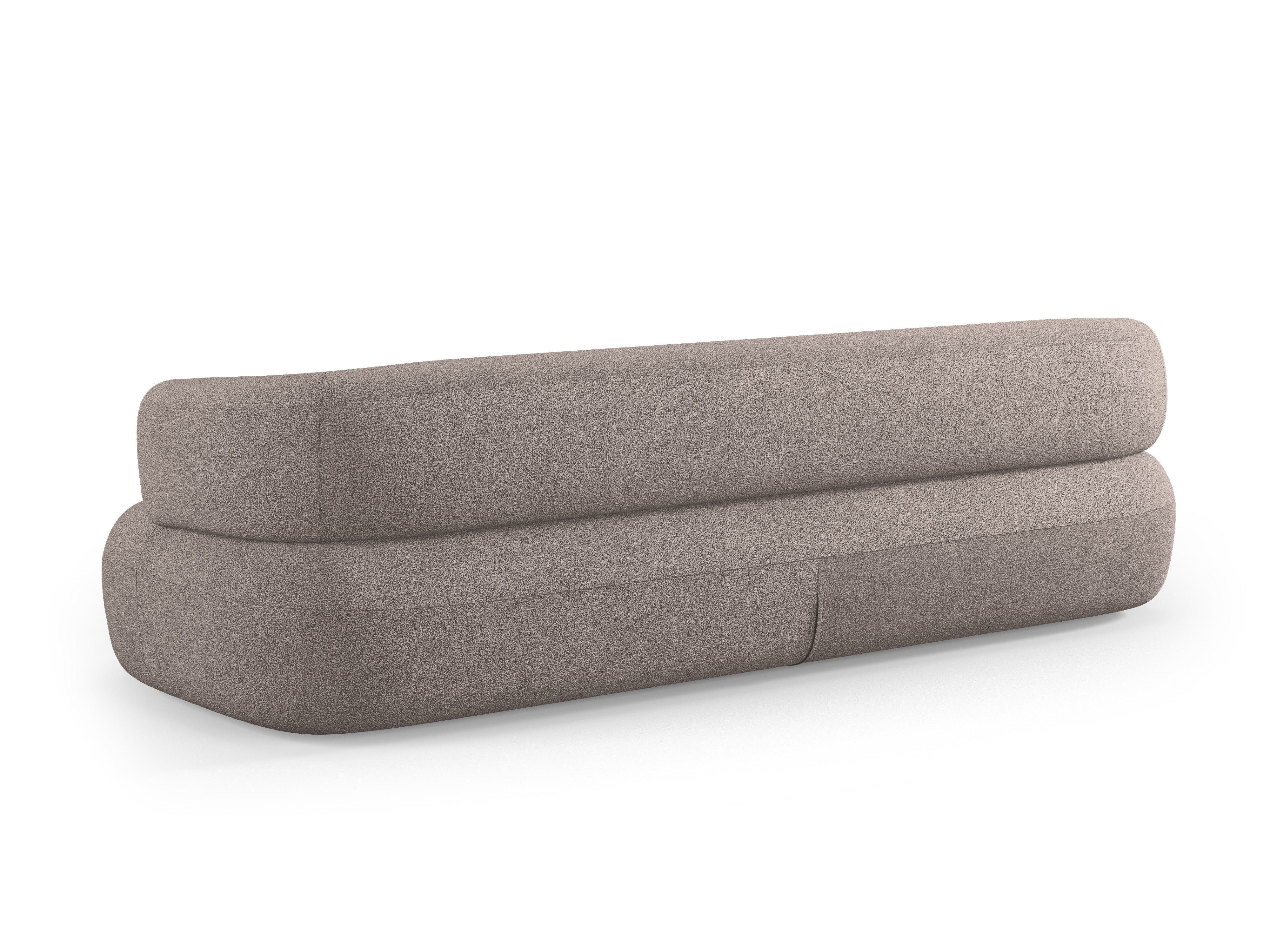 Sofa 3,5-osobová ALDRIN svetlohnedá boucle