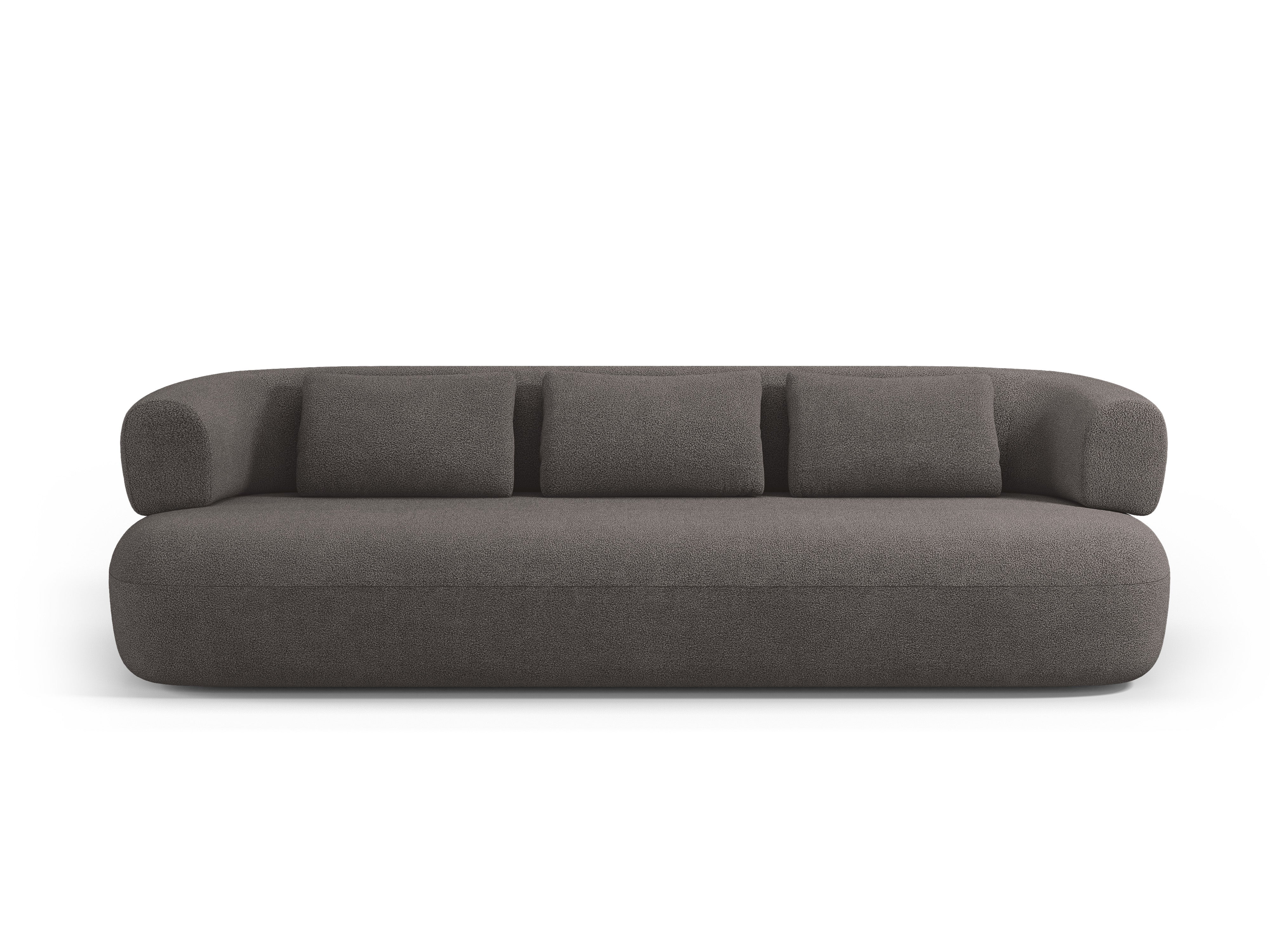 Sofa pre 3,5 osoby ALDRIN šedý boucle