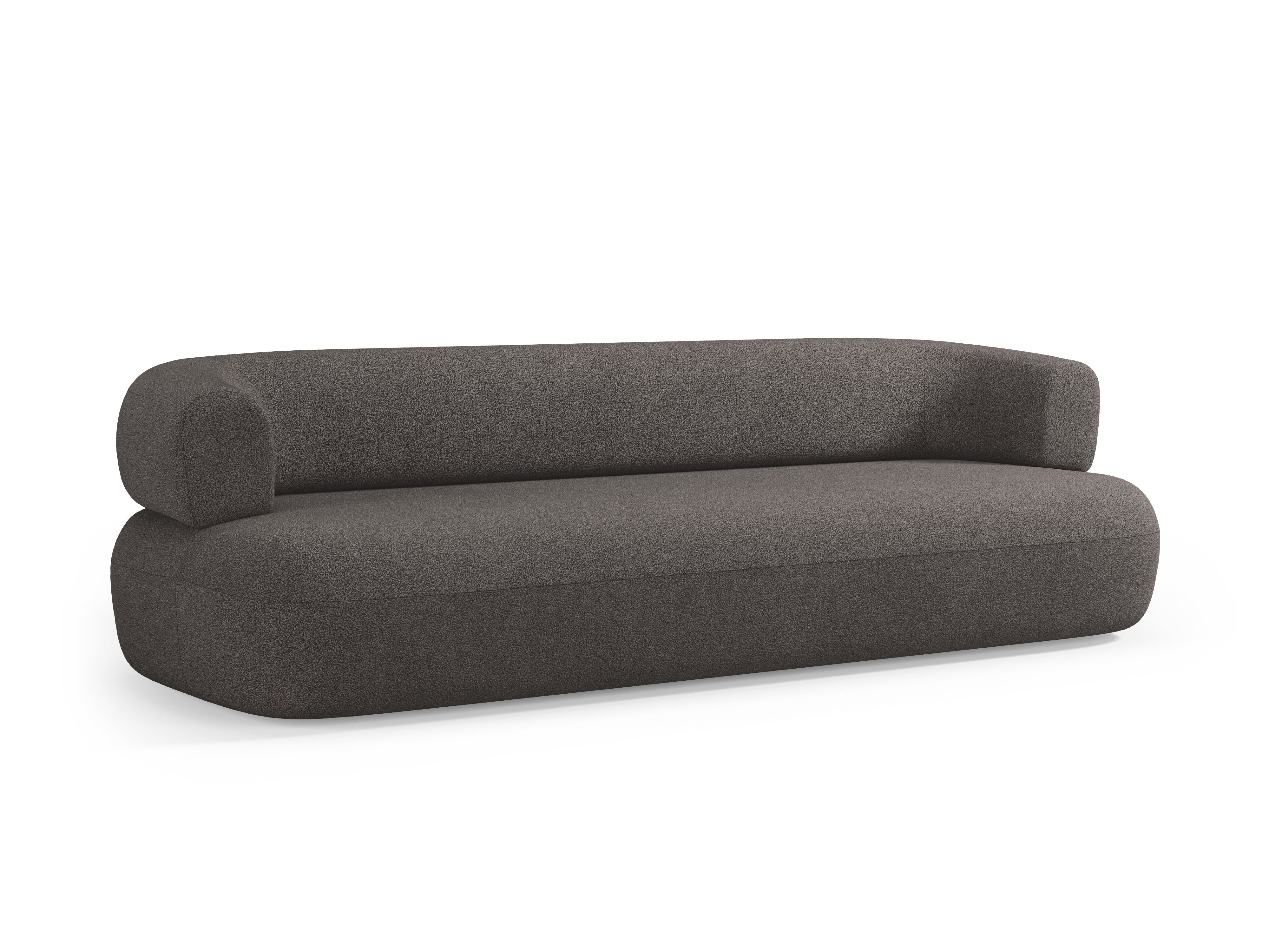 Sofa pre 3,5 osoby ALDRIN šedý boucle