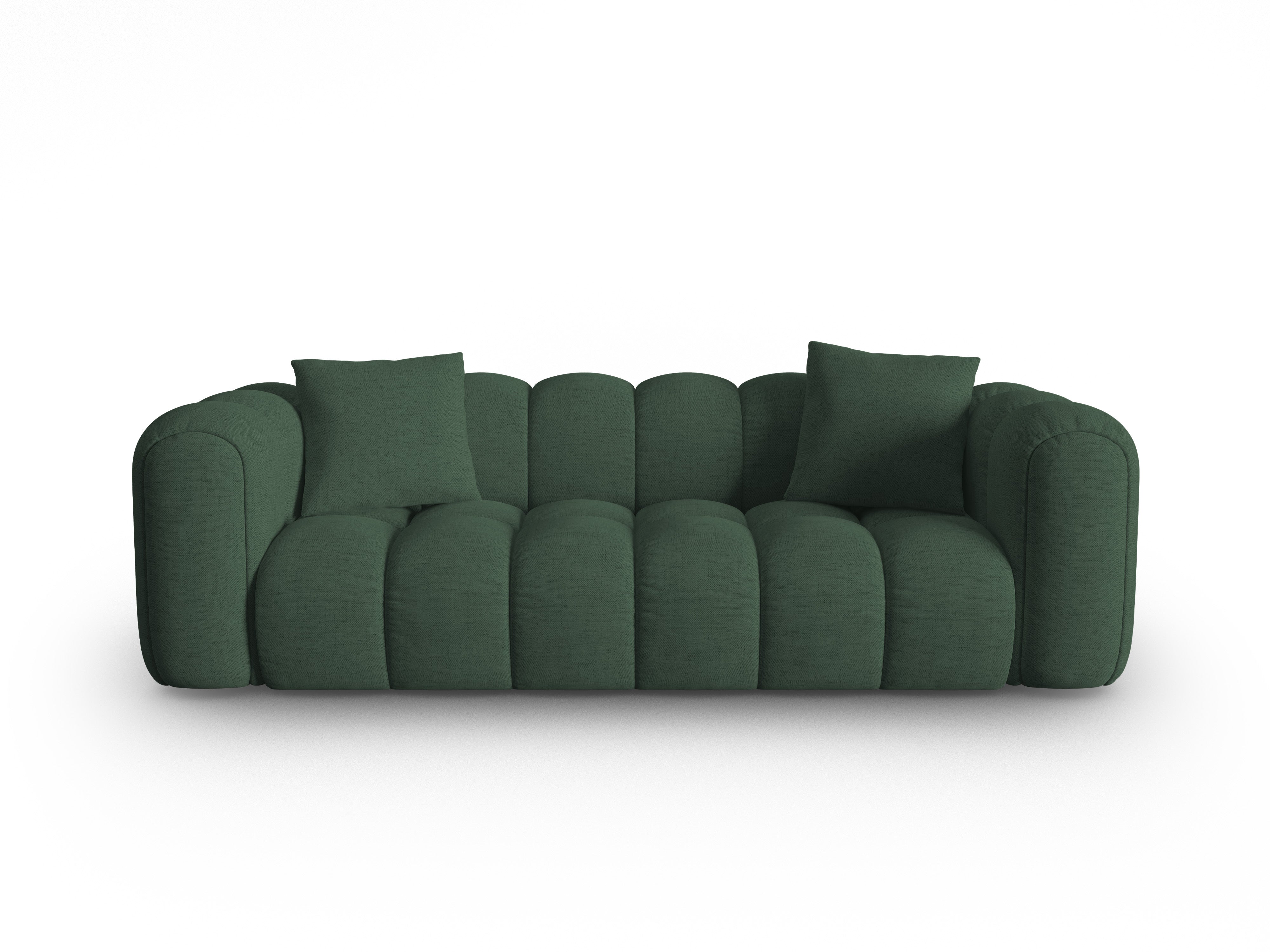 4-seater ASTRO sofa in sea green chenille