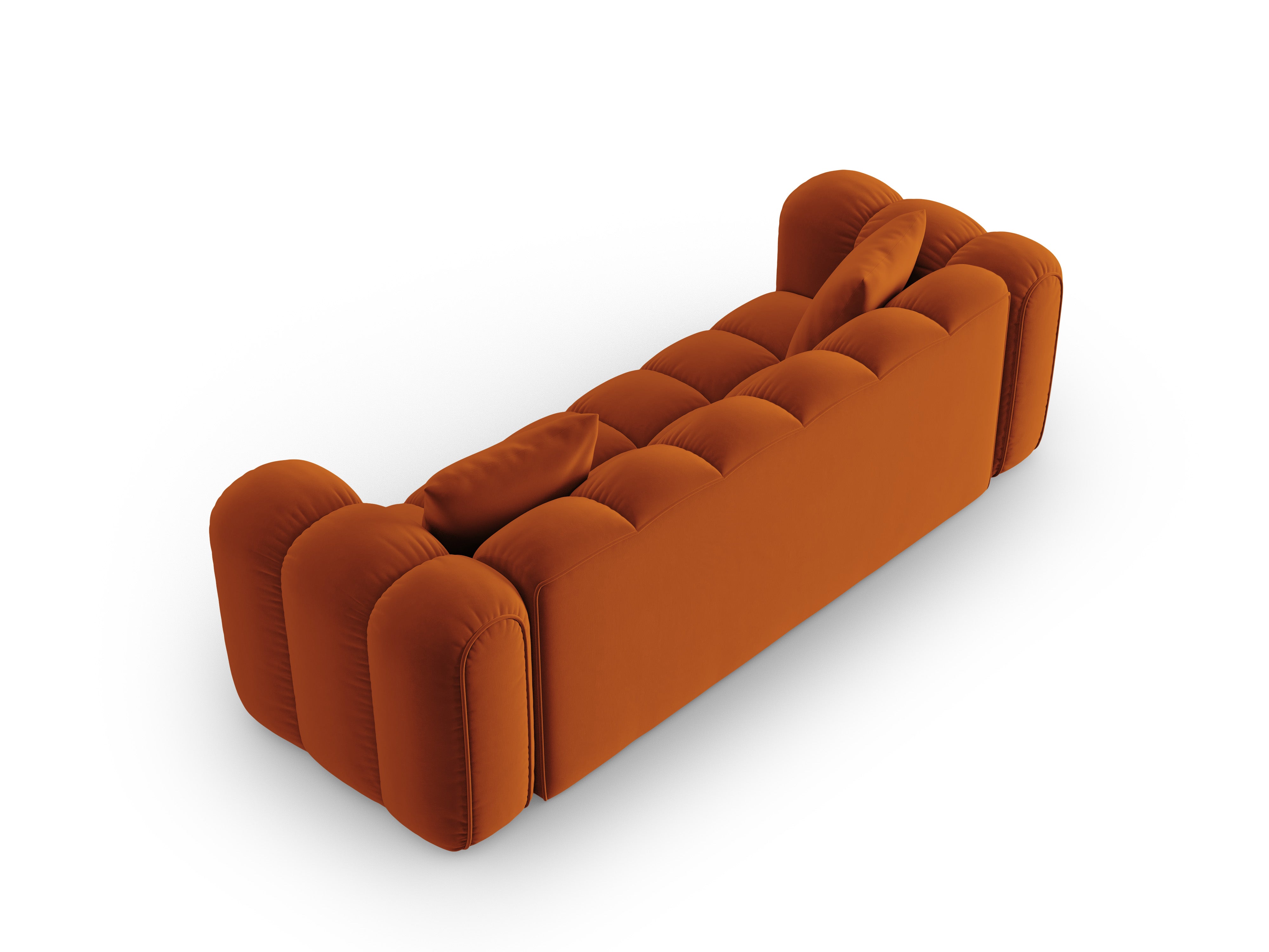 Sofa zamatová 4-osobová ASTRO hnedá