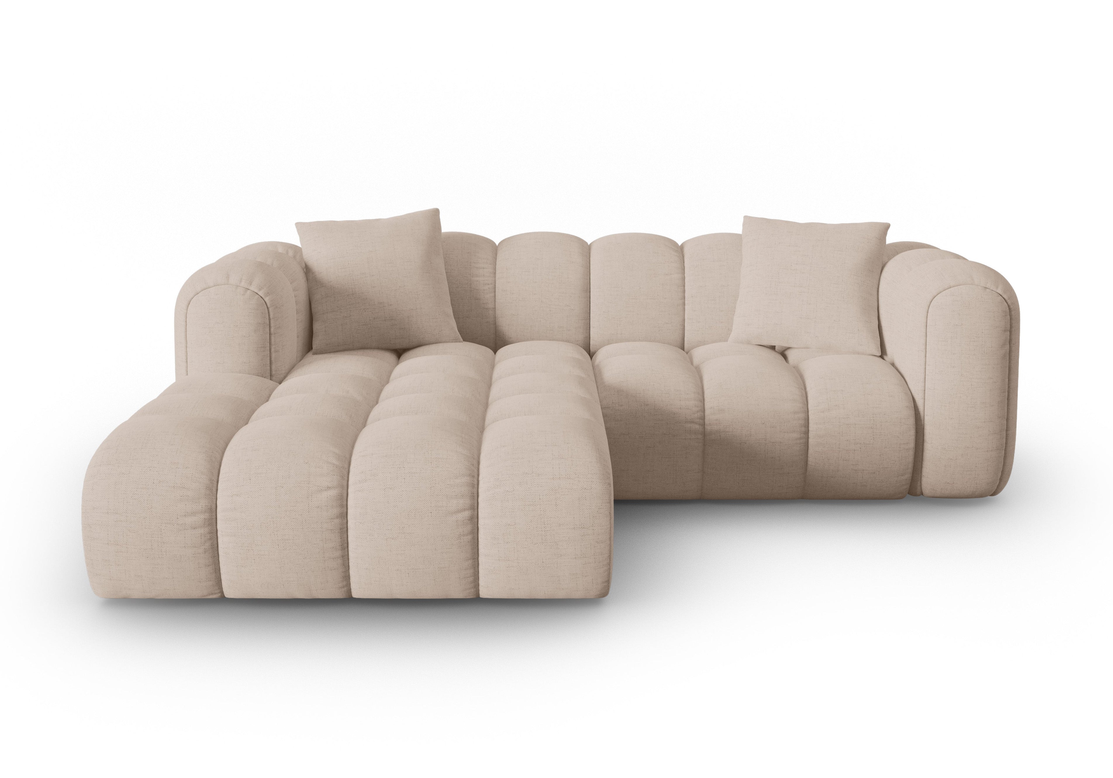 Rohová sedačka pre 3 osoby ľavostranná ASTRO cappuccino szenil