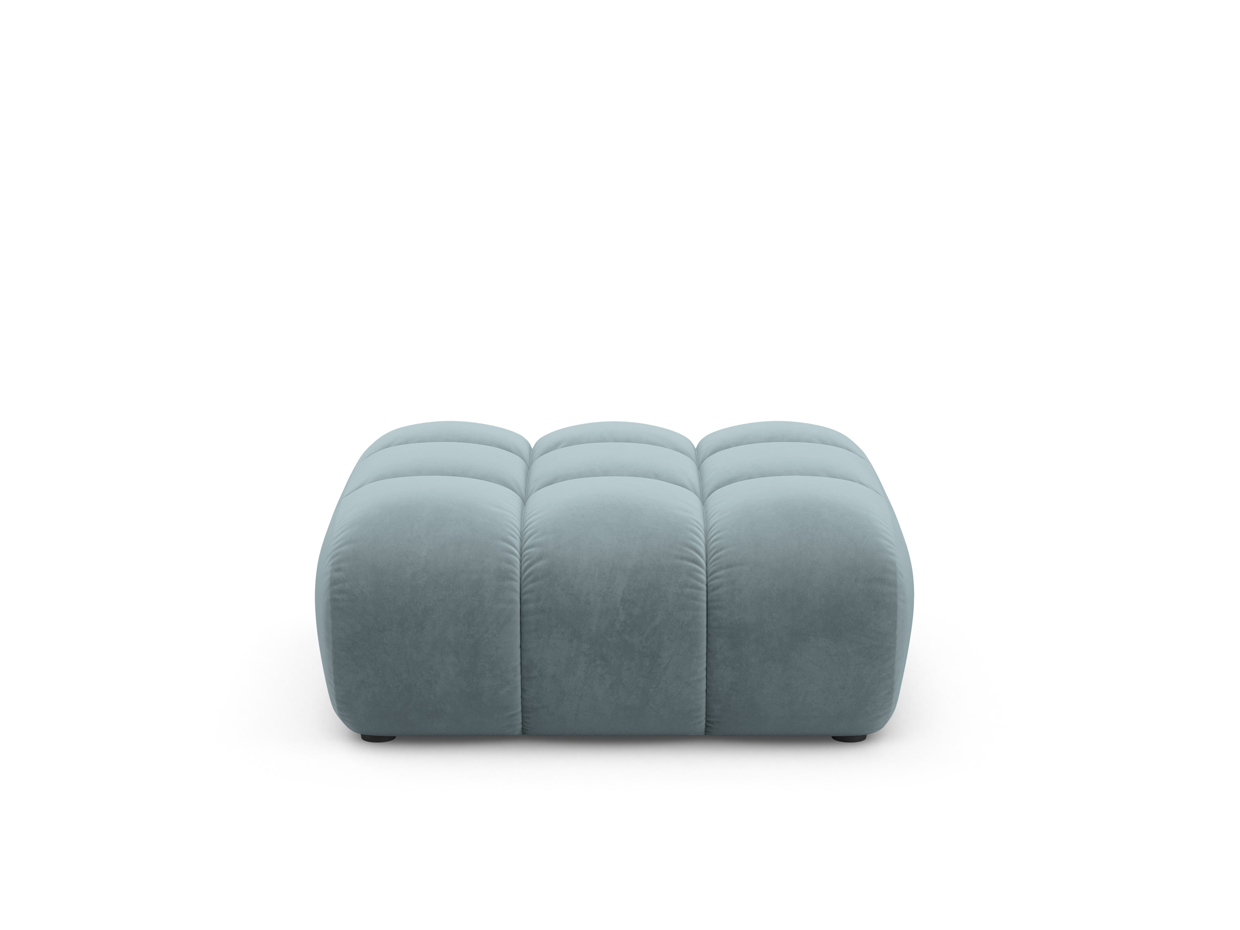ASTRO light blue velvet pouf